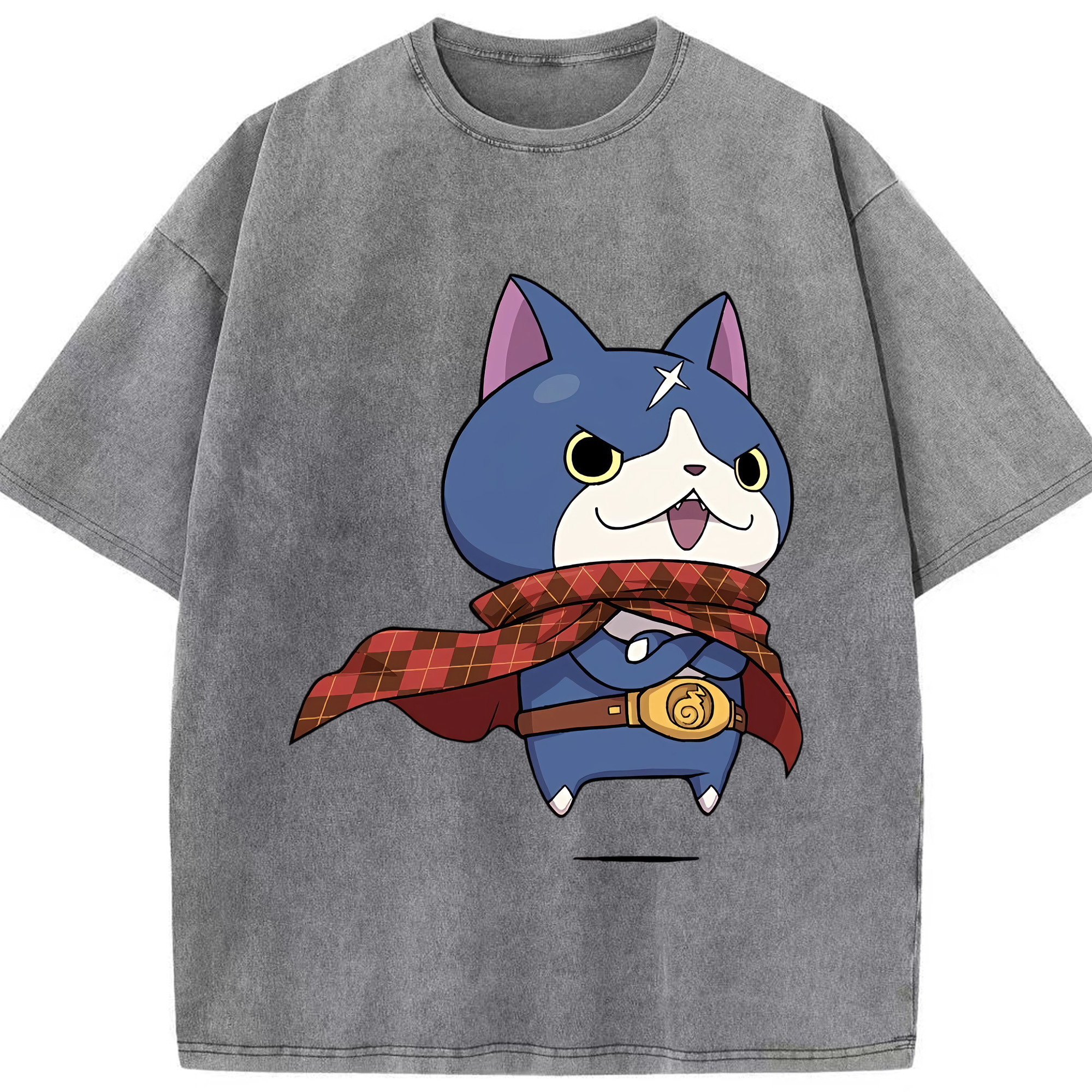 （画像用） 妖怪ウォッチ Yo-kai Watch 綿100% ヴィンテージ風 半袖Tシャツ（フロントプリント）
