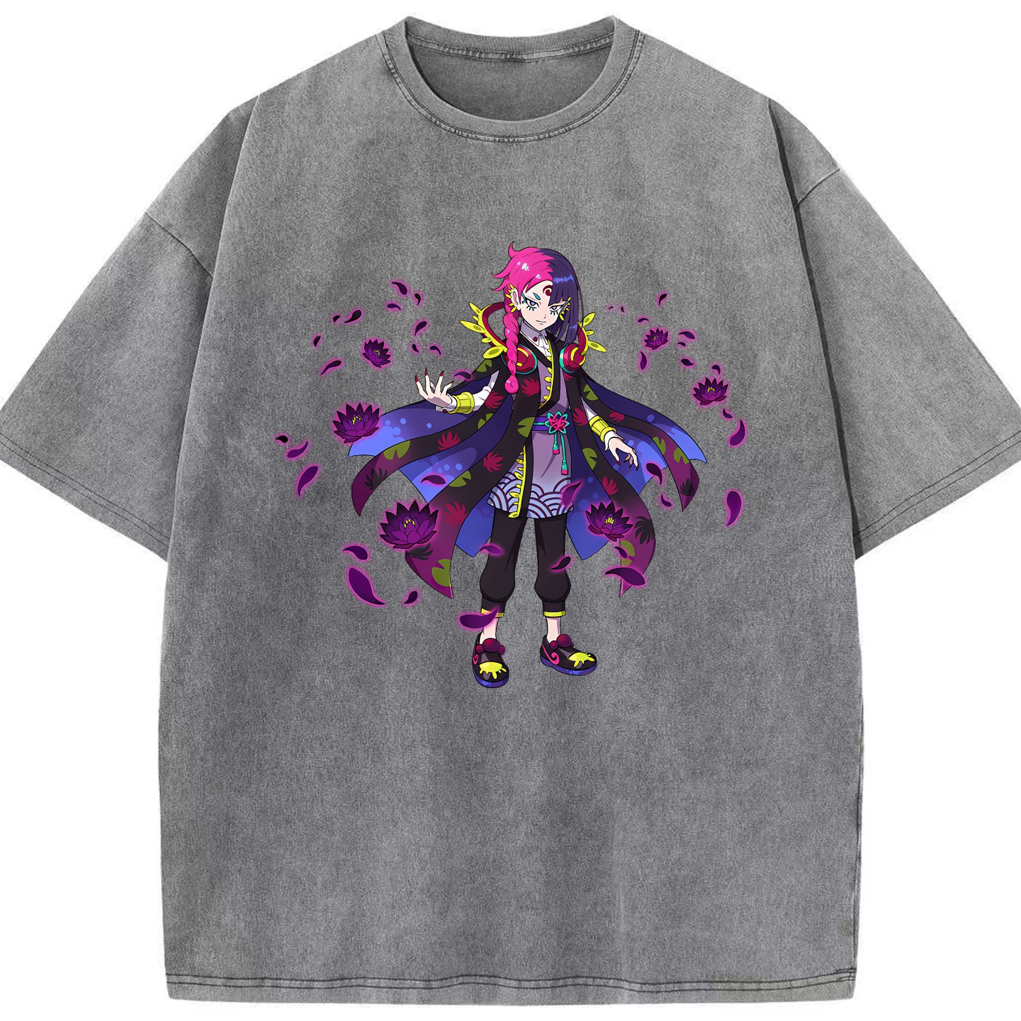 （画像用） 妖怪ウォッチ Yo-kai Watch 綿100% ヴィンテージ風 半袖Tシャツ（フロントプリント）