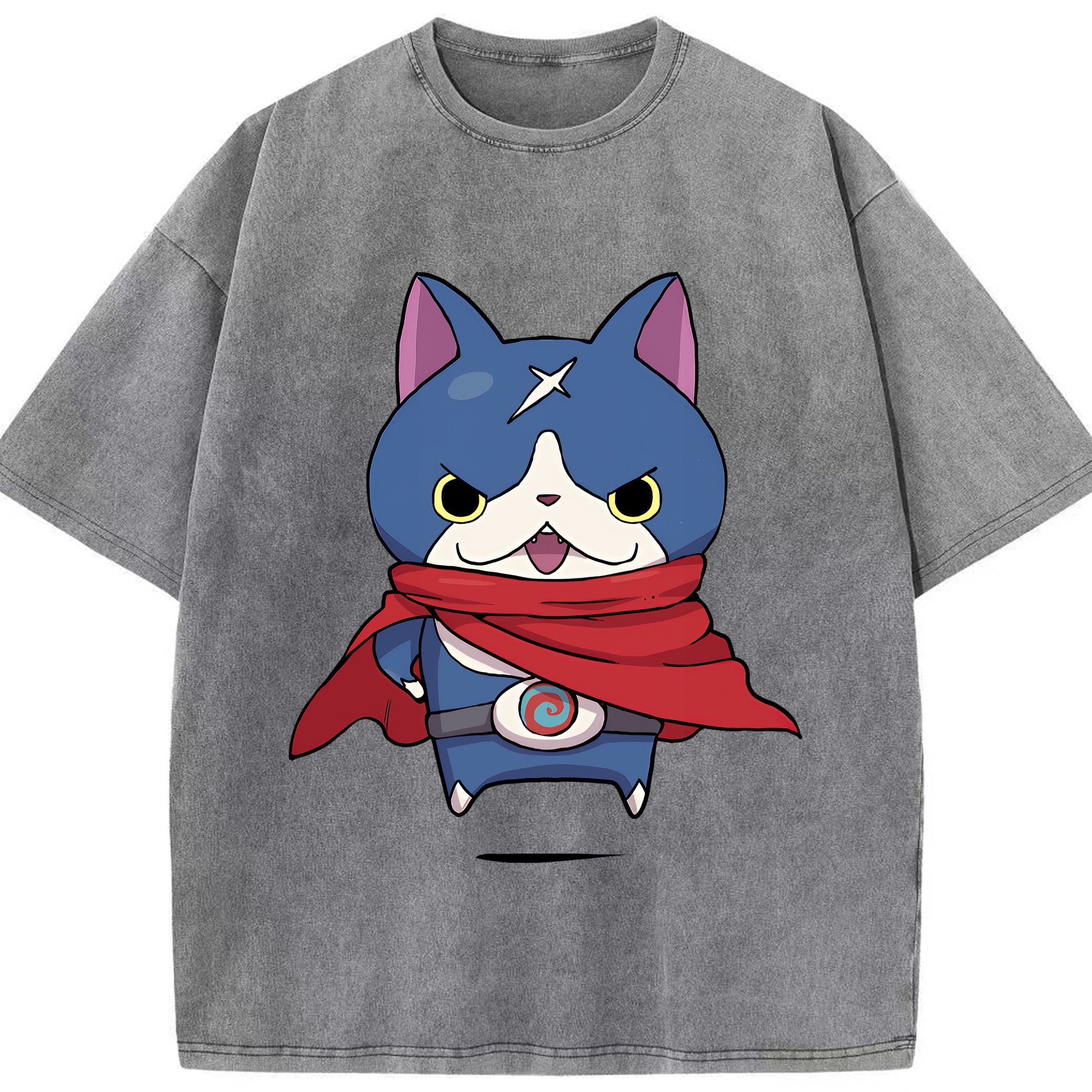 （画像用） 妖怪ウォッチ Yo-kai Watch 綿100% ヴィンテージ風 半袖Tシャツ（フロントプリント）