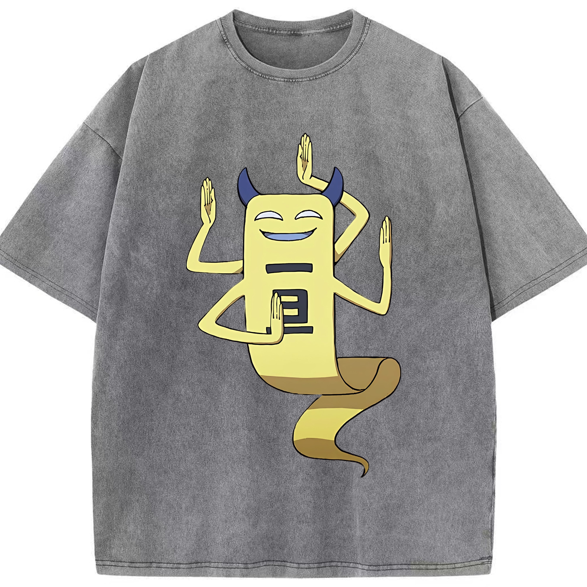 （画像用） 妖怪ウォッチ Yo-kai Watch 綿100% ヴィンテージ風 半袖Tシャツ（フロントプリント）