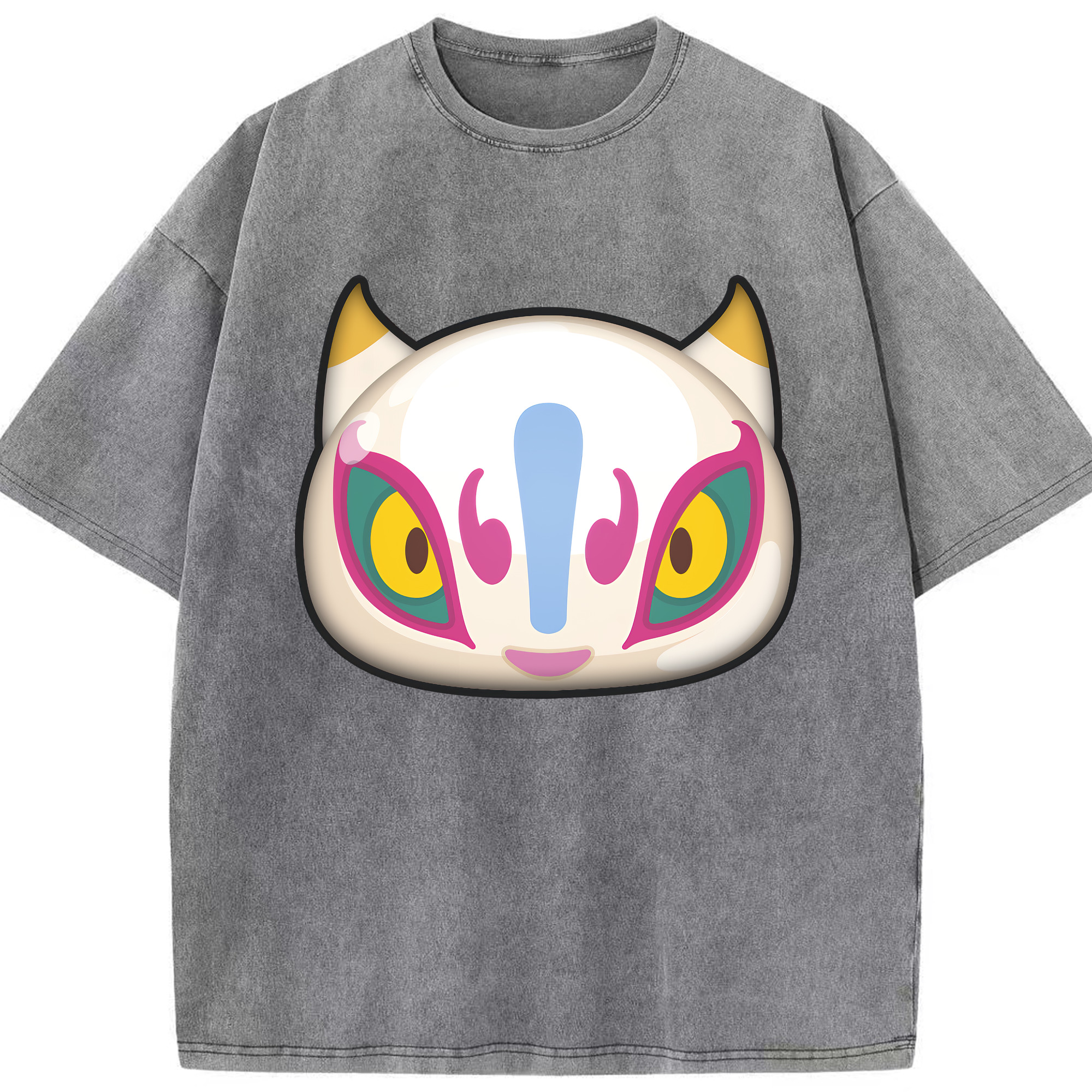 （画像用） 妖怪ウォッチ Yo-kai Watch 綿100% ヴィンテージ風 半袖Tシャツ（フロントプリント）