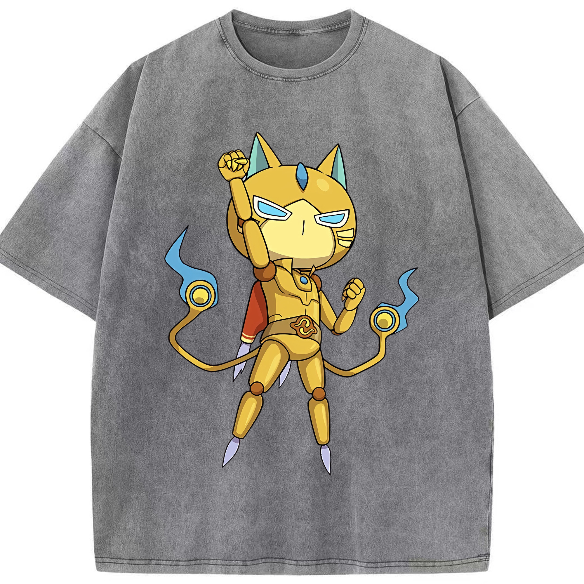 （画像用） 妖怪ウォッチ Yo-kai Watch 綿100% ヴィンテージ風 半袖Tシャツ（フロントプリント）