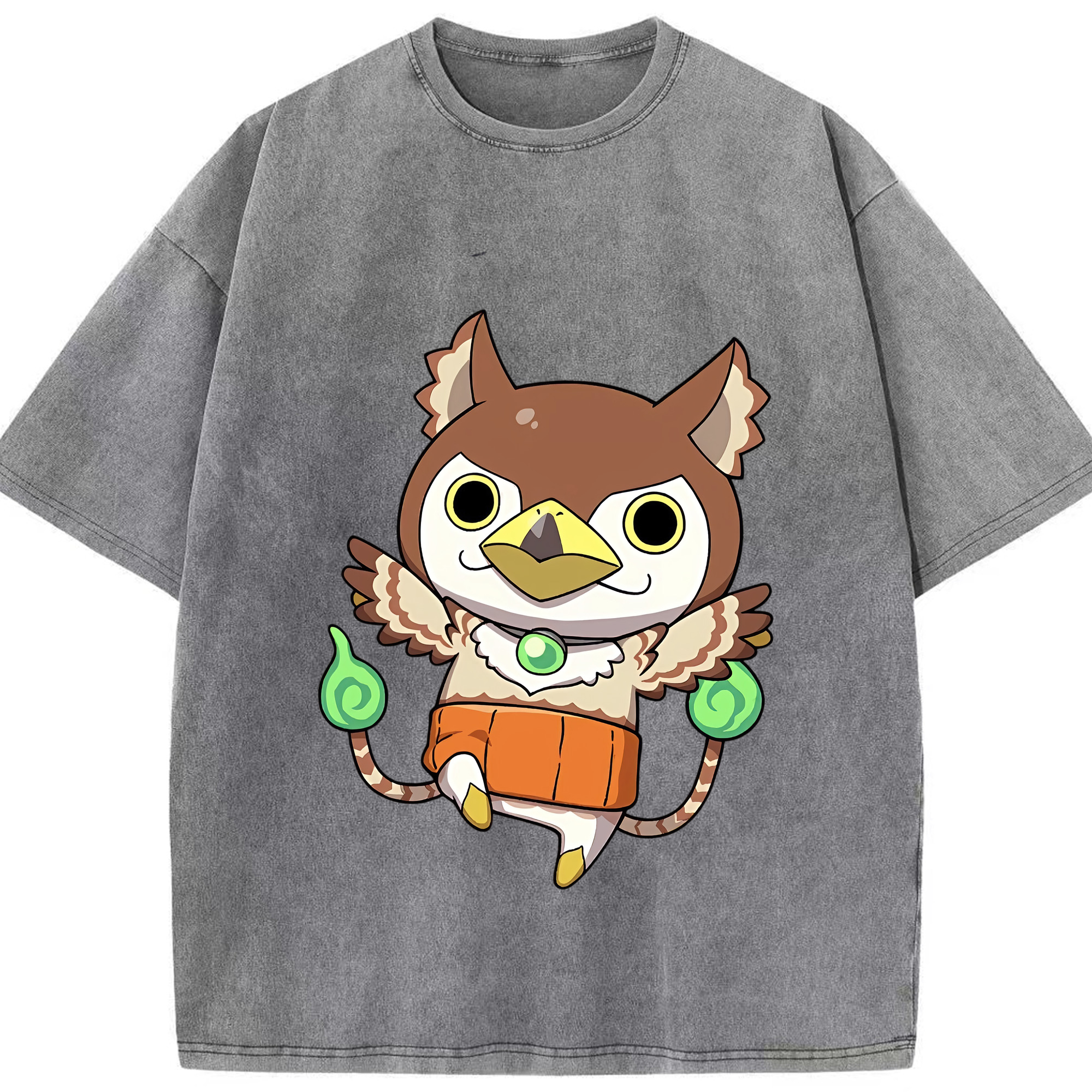 （画像用） 妖怪ウォッチ Yo-kai Watch 綿100% ヴィンテージ風 半袖Tシャツ（フロントプリント）