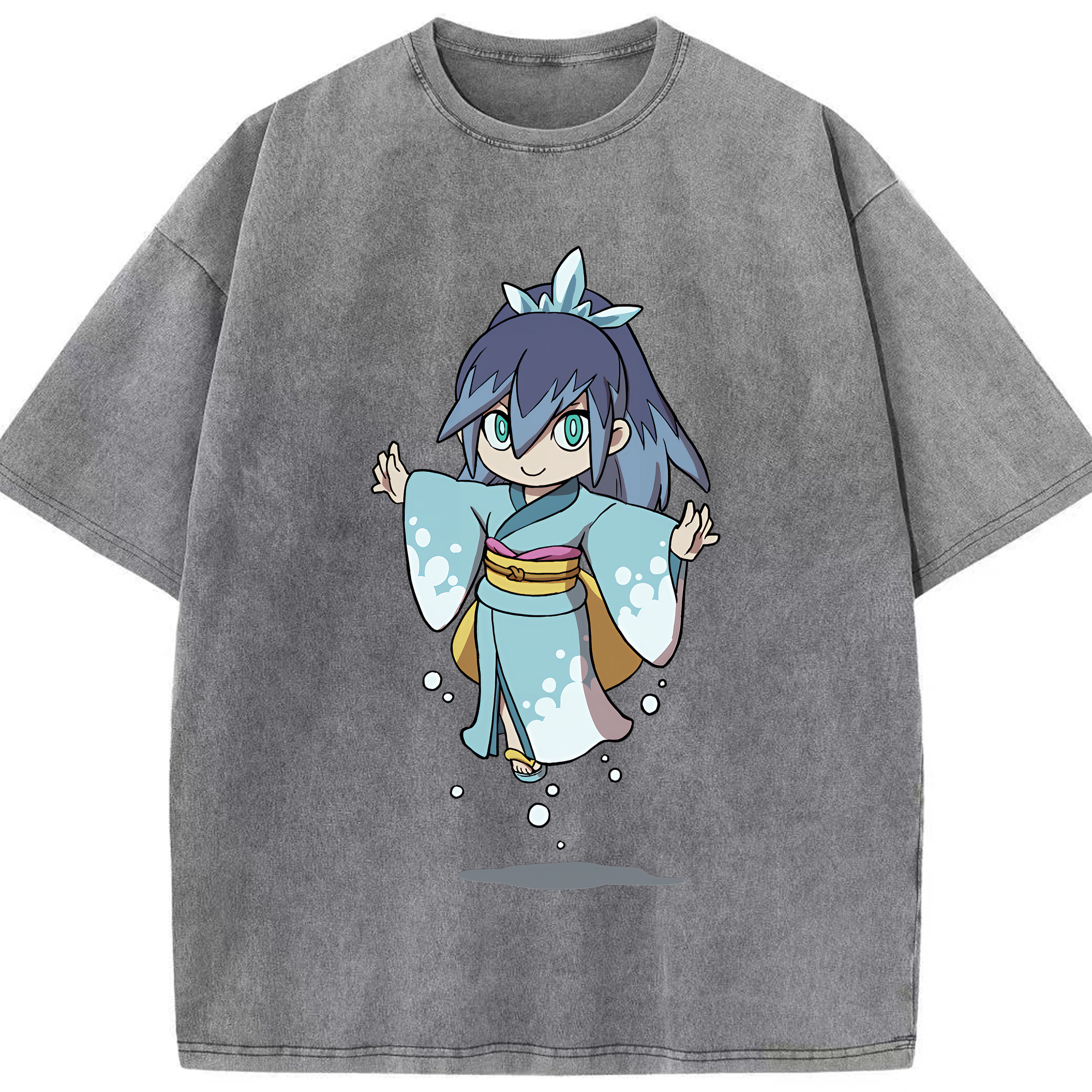 （画像用） 妖怪ウォッチ Yo-kai Watch 綿100% ヴィンテージ風 半袖Tシャツ（フロントプリント）