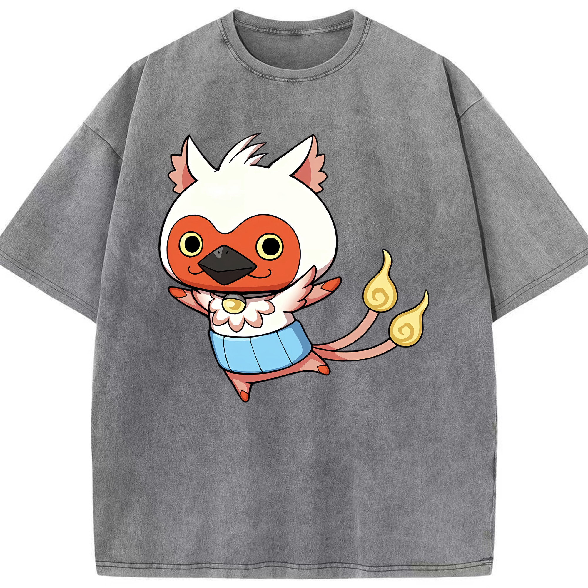 （画像用） 妖怪ウォッチ Yo-kai Watch 綿100% ヴィンテージ風 半袖Tシャツ（フロントプリント）