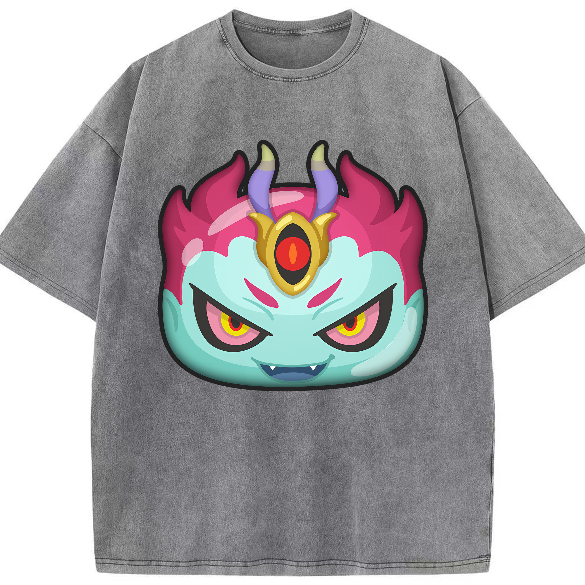 （画像用） 妖怪ウォッチ Yo-kai Watch 綿100% ヴィンテージ風 半袖Tシャツ（フロントプリント）