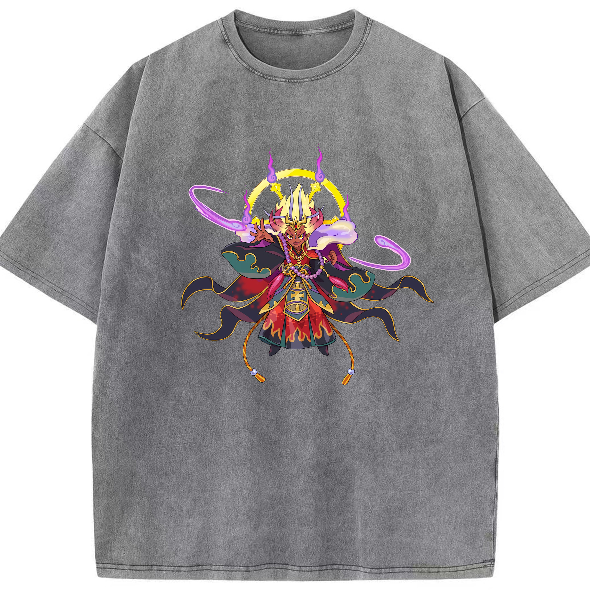 （画像用） 妖怪ウォッチ Yo-kai Watch 綿100% ヴィンテージ風 半袖Tシャツ（フロントプリント）