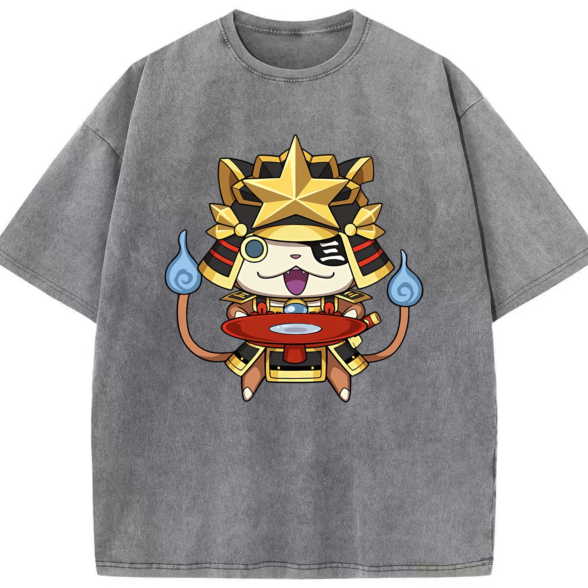 （画像用） 妖怪ウォッチ Yo-kai Watch 綿100% ヴィンテージ風 半袖Tシャツ（フロントプリント）