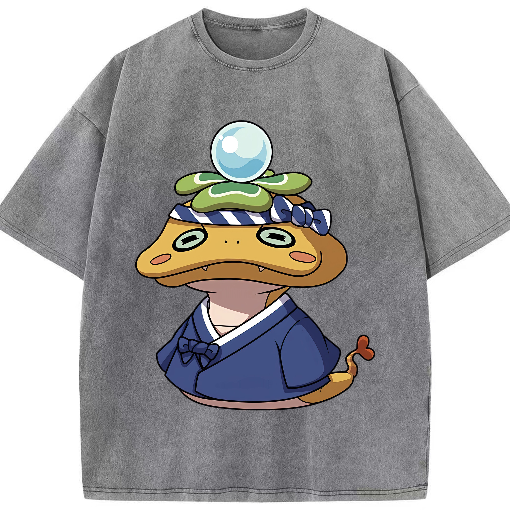 （画像用） 妖怪ウォッチ Yo-kai Watch 綿100% ヴィンテージ風 半袖Tシャツ（フロントプリント）