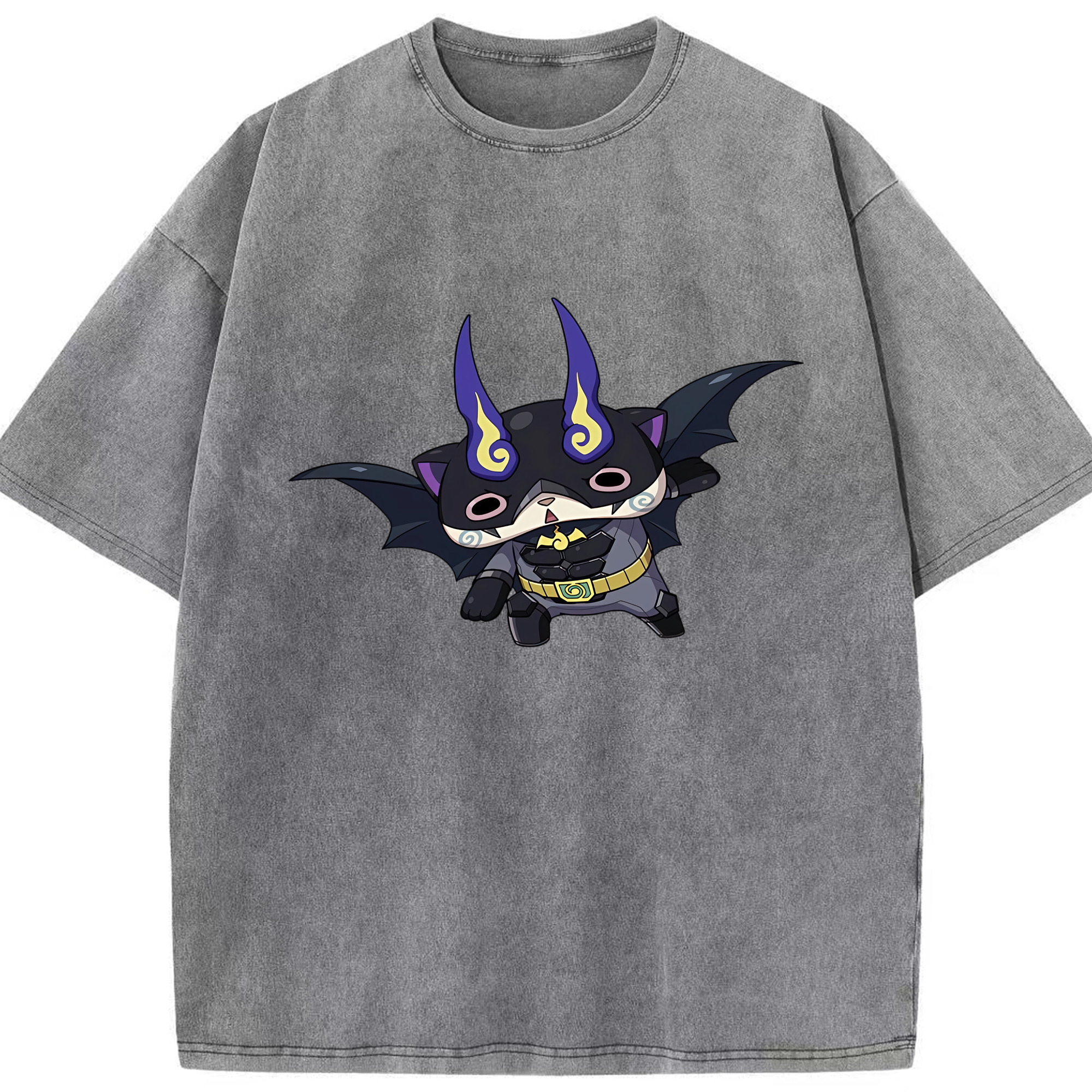 （画像用） 妖怪ウォッチ Yo-kai Watch 綿100% ヴィンテージ風 半袖Tシャツ（フロントプリント）