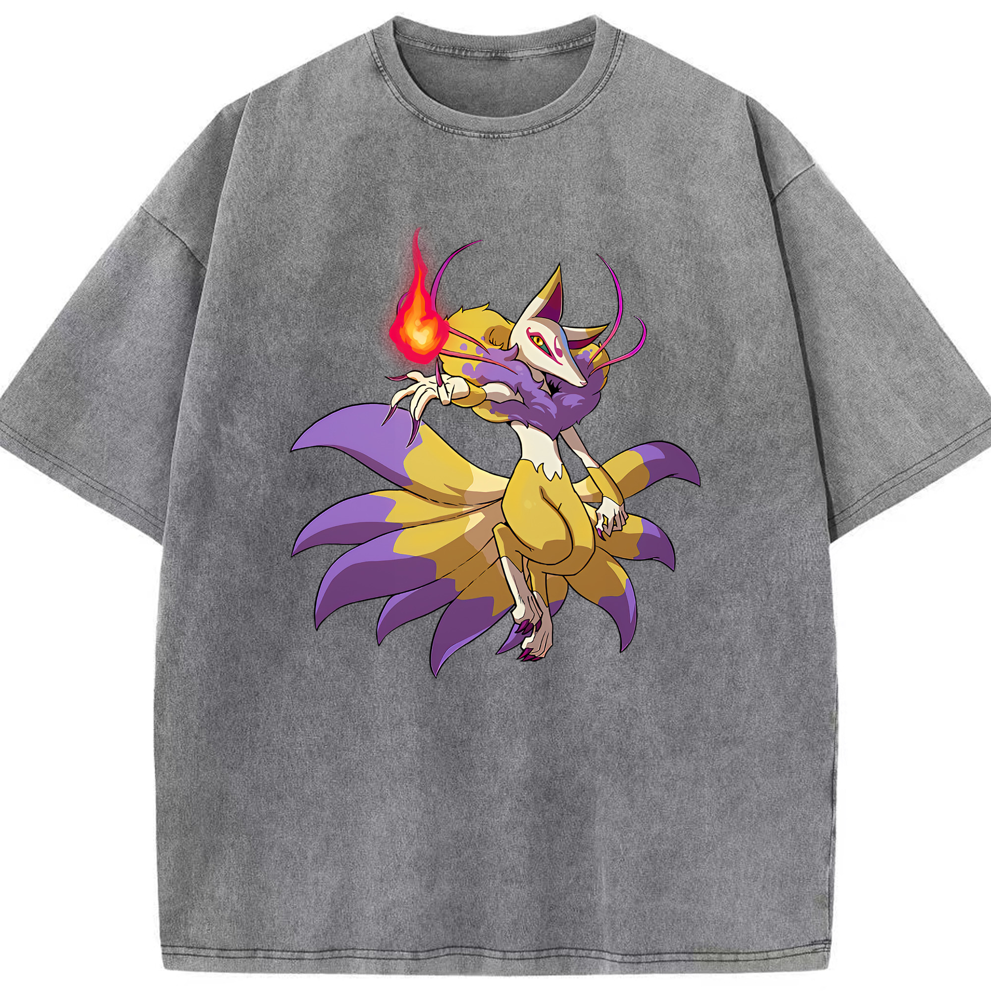 （画像用） 妖怪ウォッチ Yo-kai Watch 綿100% ヴィンテージ風 半袖Tシャツ（フロントプリント）