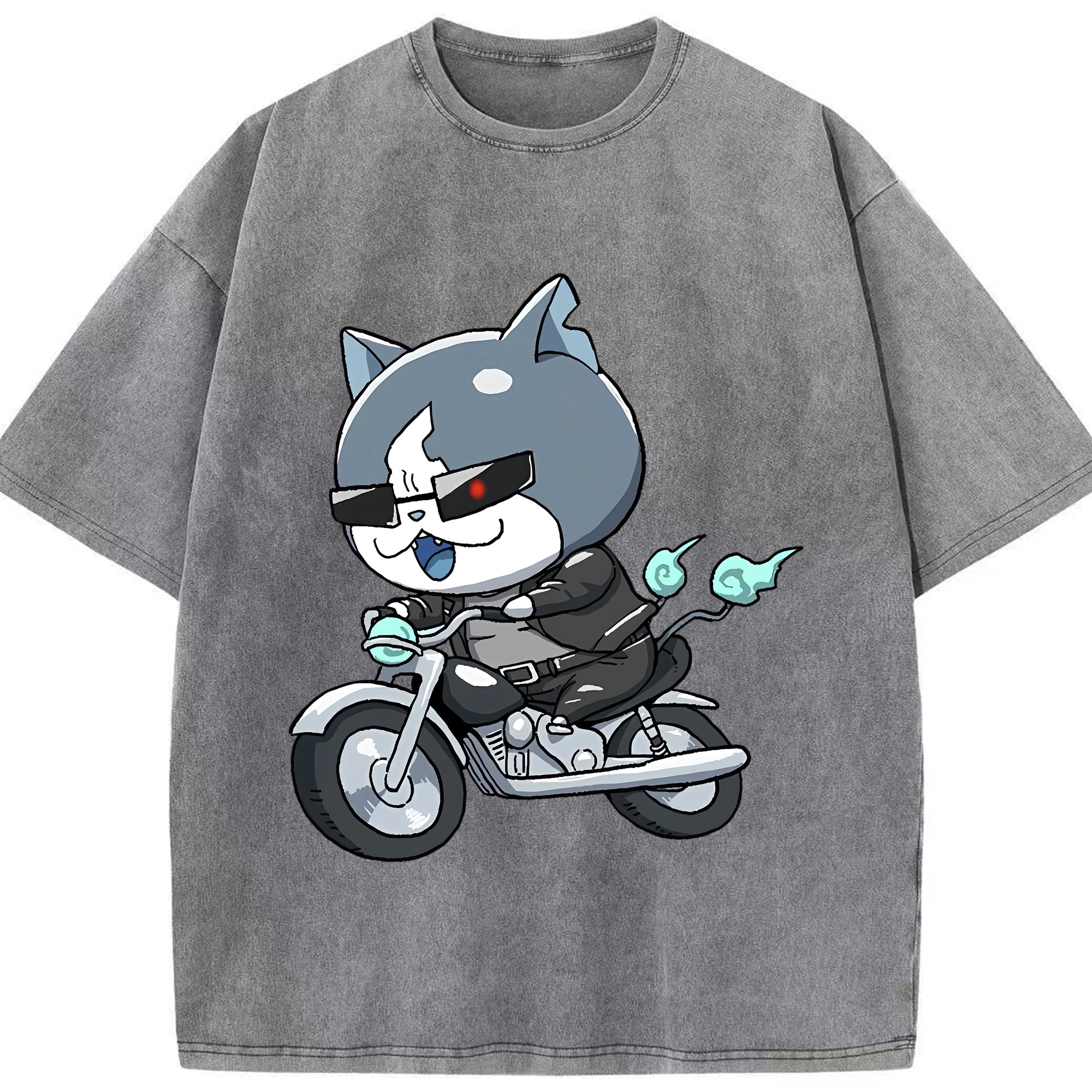 （画像用） 妖怪ウォッチ Yo-kai Watch 綿100% ヴィンテージ風 半袖Tシャツ（フロントプリント）