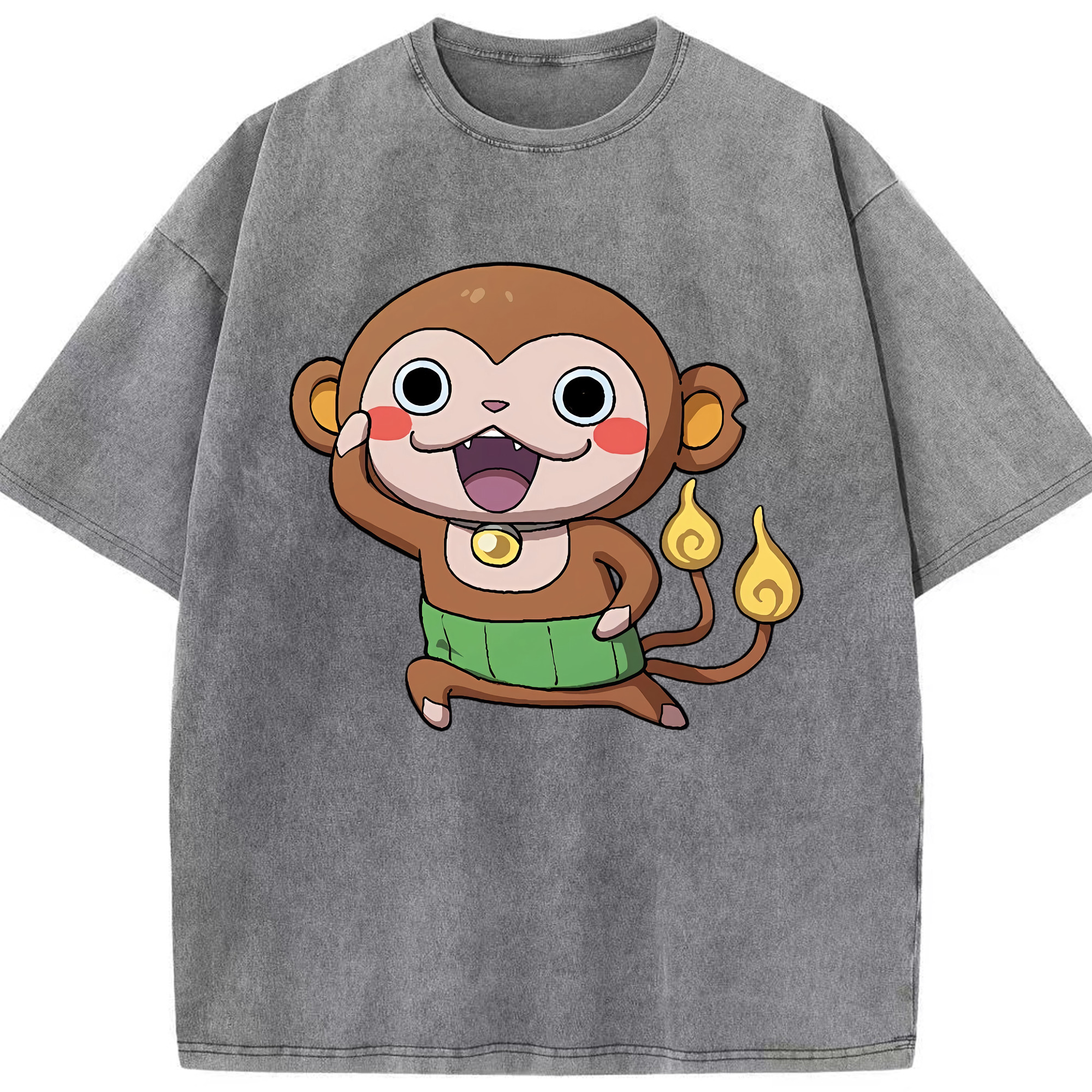 （画像用） 妖怪ウォッチ Yo-kai Watch 綿100% ヴィンテージ風 半袖Tシャツ（フロントプリント）