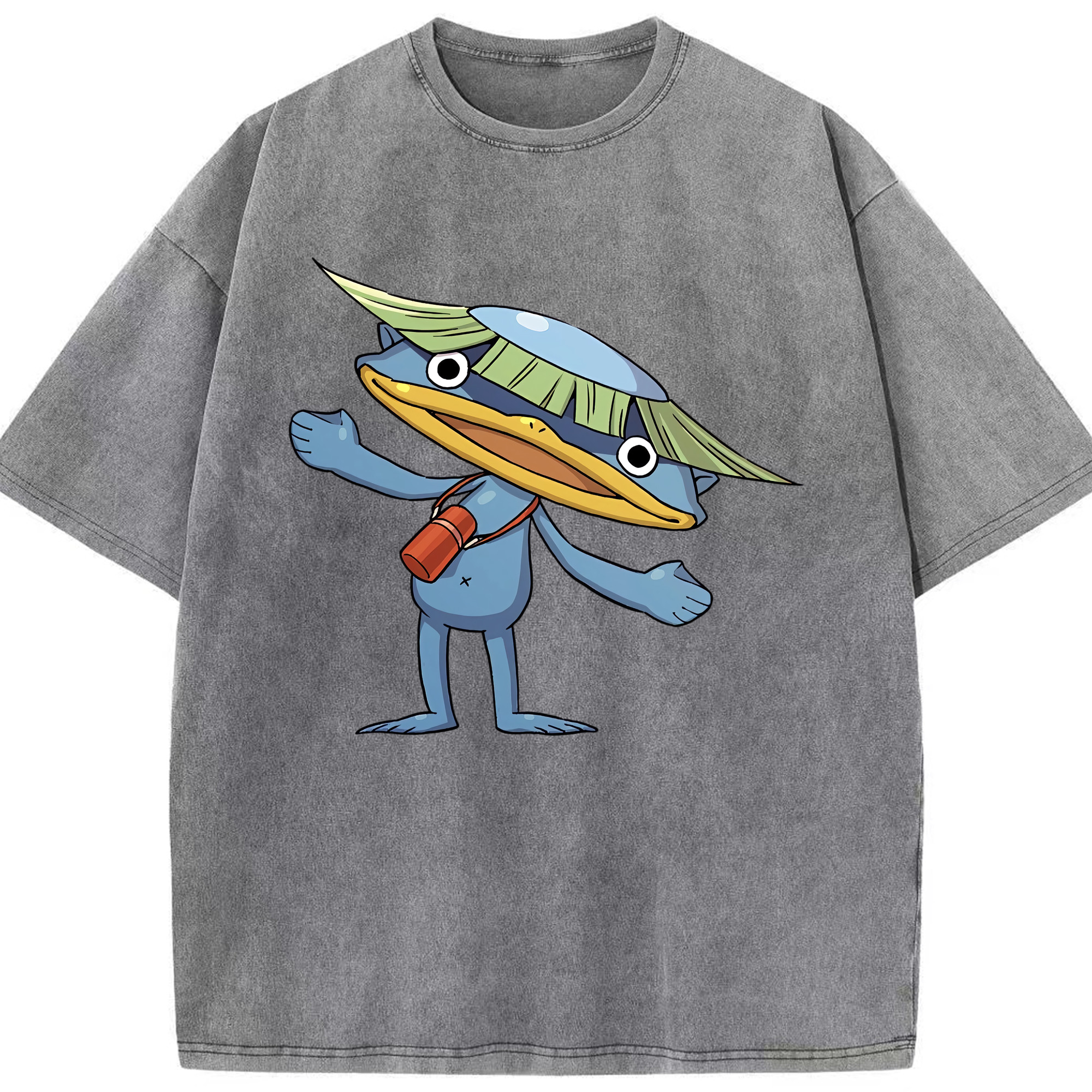 （画像用） 妖怪ウォッチ Yo-kai Watch 綿100% ヴィンテージ風 半袖Tシャツ（フロントプリント）