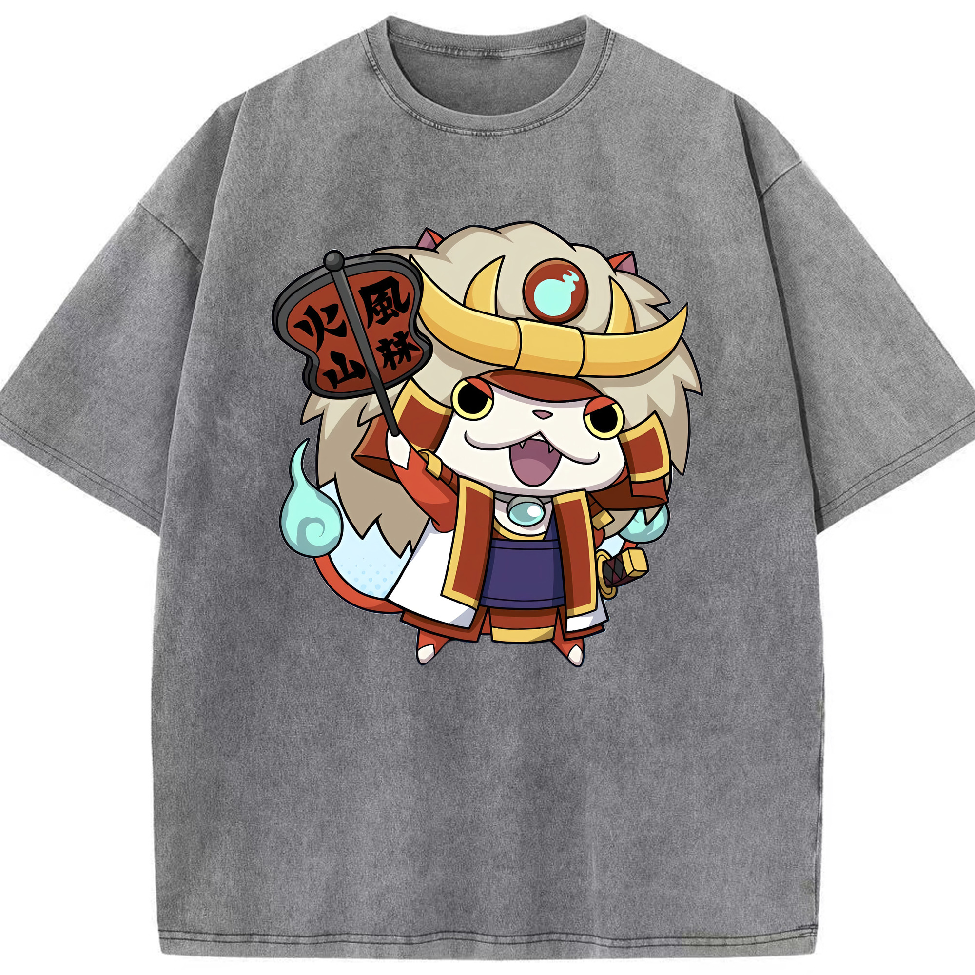 （画像用） 妖怪ウォッチ Yo-kai Watch 綿100% ヴィンテージ風 半袖Tシャツ（フロントプリント）
