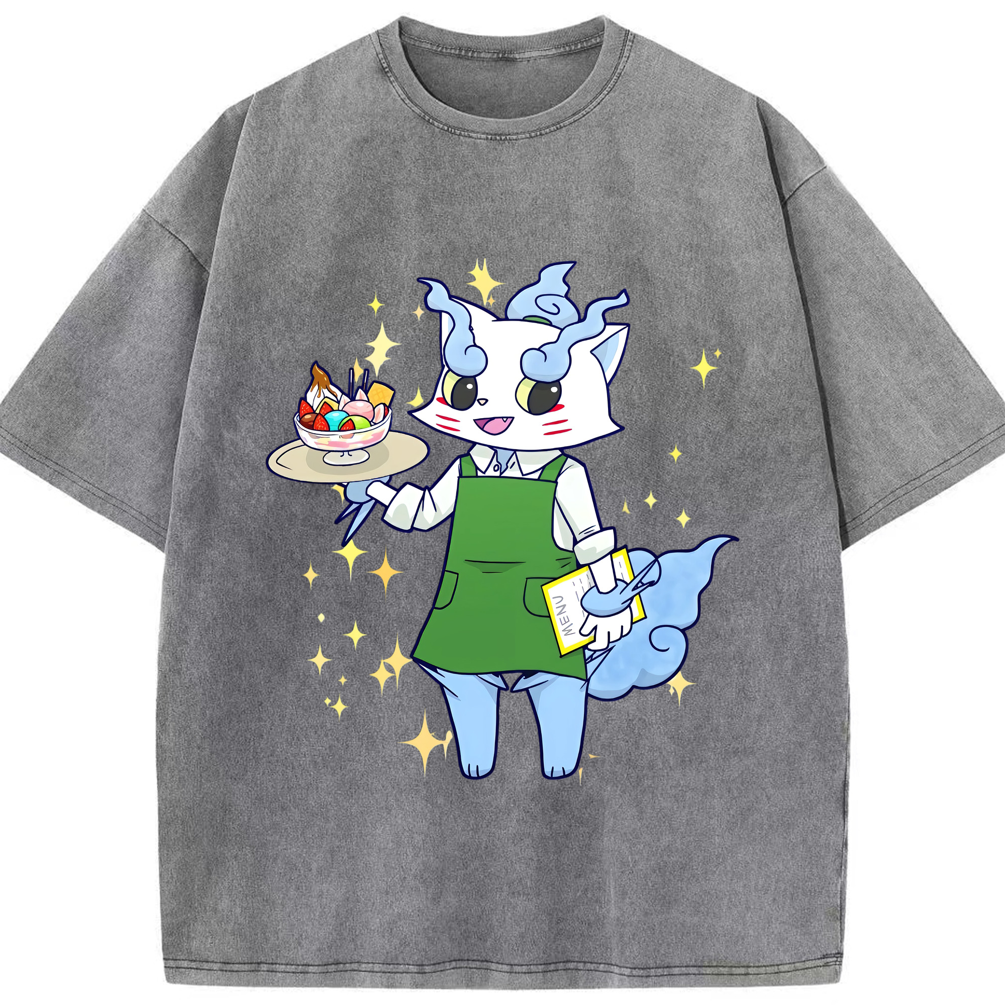（画像用） 妖怪ウォッチ Yo-kai Watch 綿100% ヴィンテージ風 半袖Tシャツ（フロントプリント）