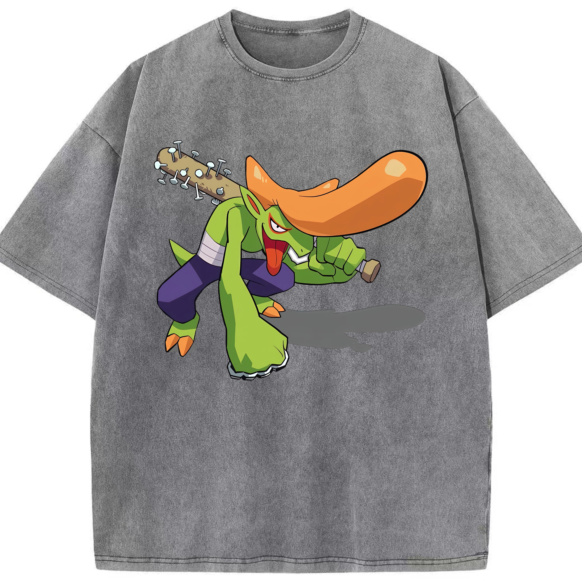 （画像用） 妖怪ウォッチ Yo-kai Watch 綿100% ヴィンテージ風 半袖Tシャツ（フロントプリント）