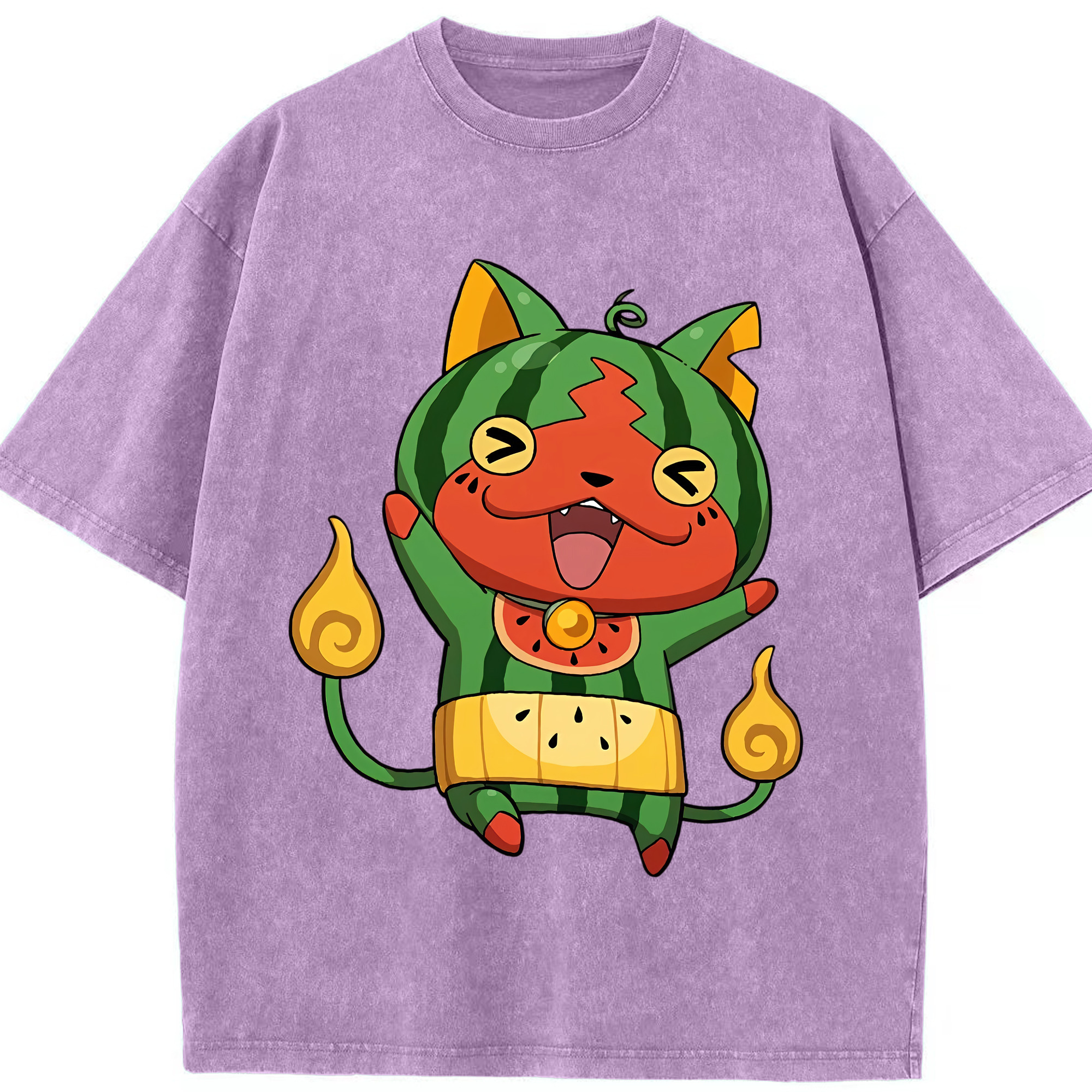（画像用） 妖怪ウォッチ Yo-kai Watch 綿100% ヴィンテージ風 半袖Tシャツ（フロントプリント）