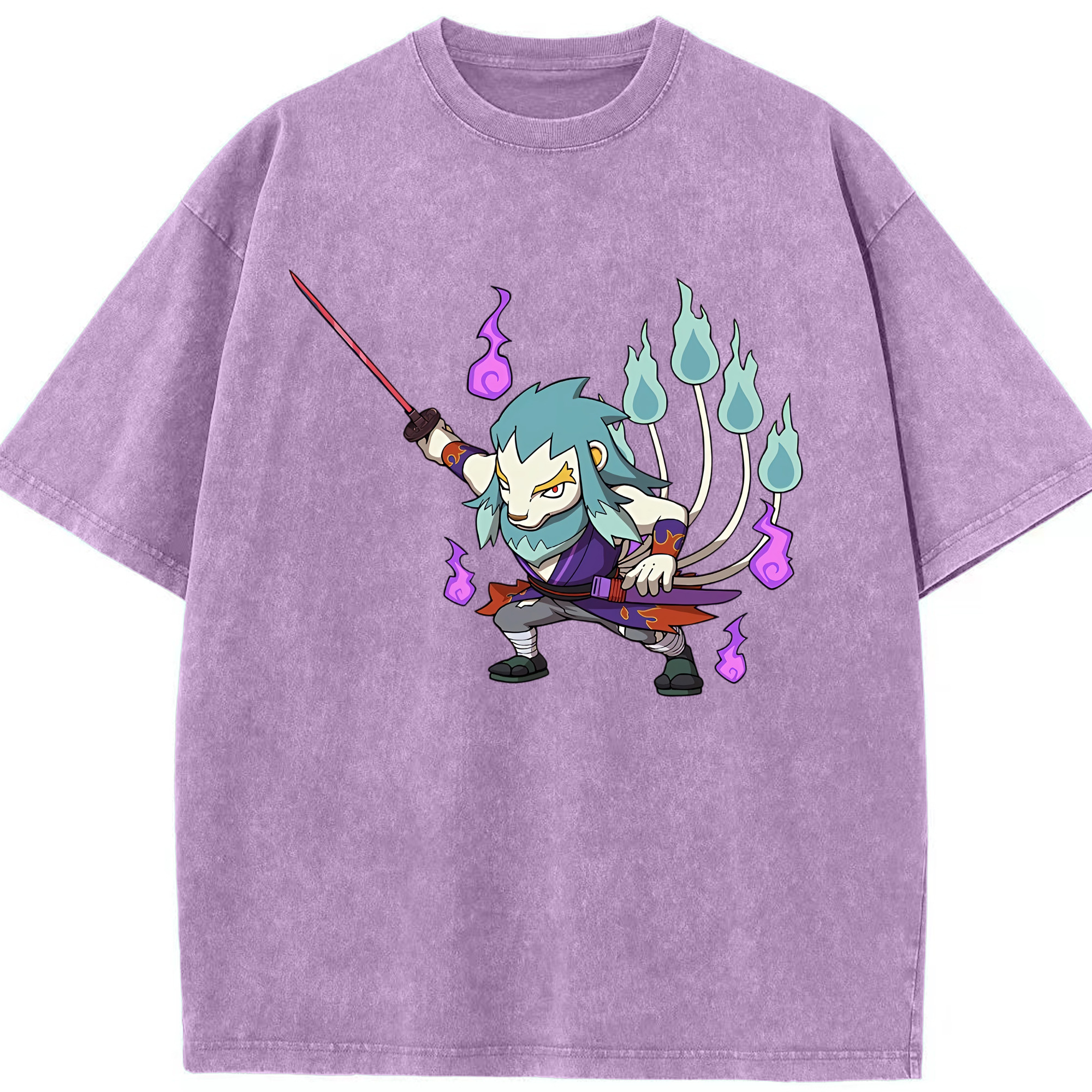 （画像用） 妖怪ウォッチ Yo-kai Watch 綿100% ヴィンテージ風 半袖Tシャツ（フロントプリント）