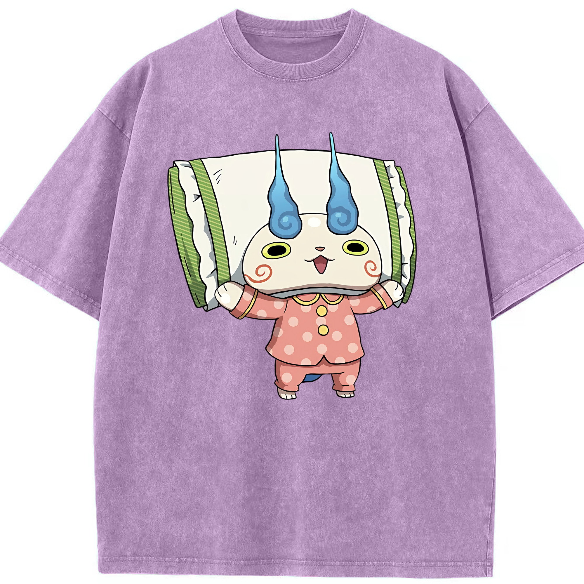 （画像用） 妖怪ウォッチ Yo-kai Watch 綿100% ヴィンテージ風 半袖Tシャツ（フロントプリント）
