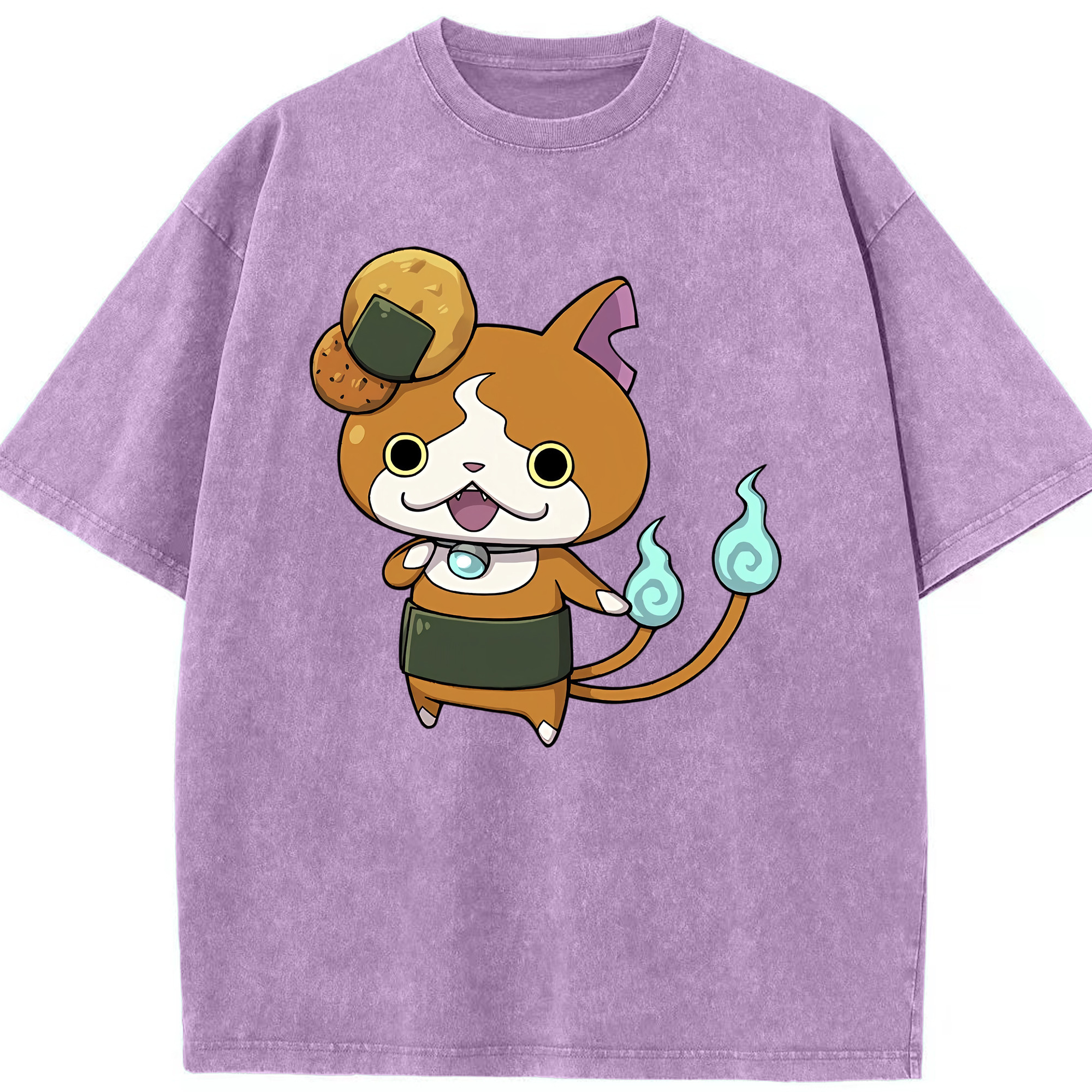（画像用） 妖怪ウォッチ Yo-kai Watch 綿100% ヴィンテージ風 半袖Tシャツ（フロントプリント）