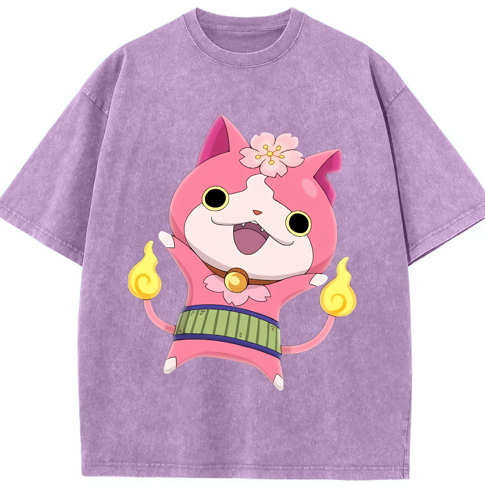 （画像用） 妖怪ウォッチ Yo-kai Watch 綿100% ヴィンテージ風 半袖Tシャツ（フロントプリント）