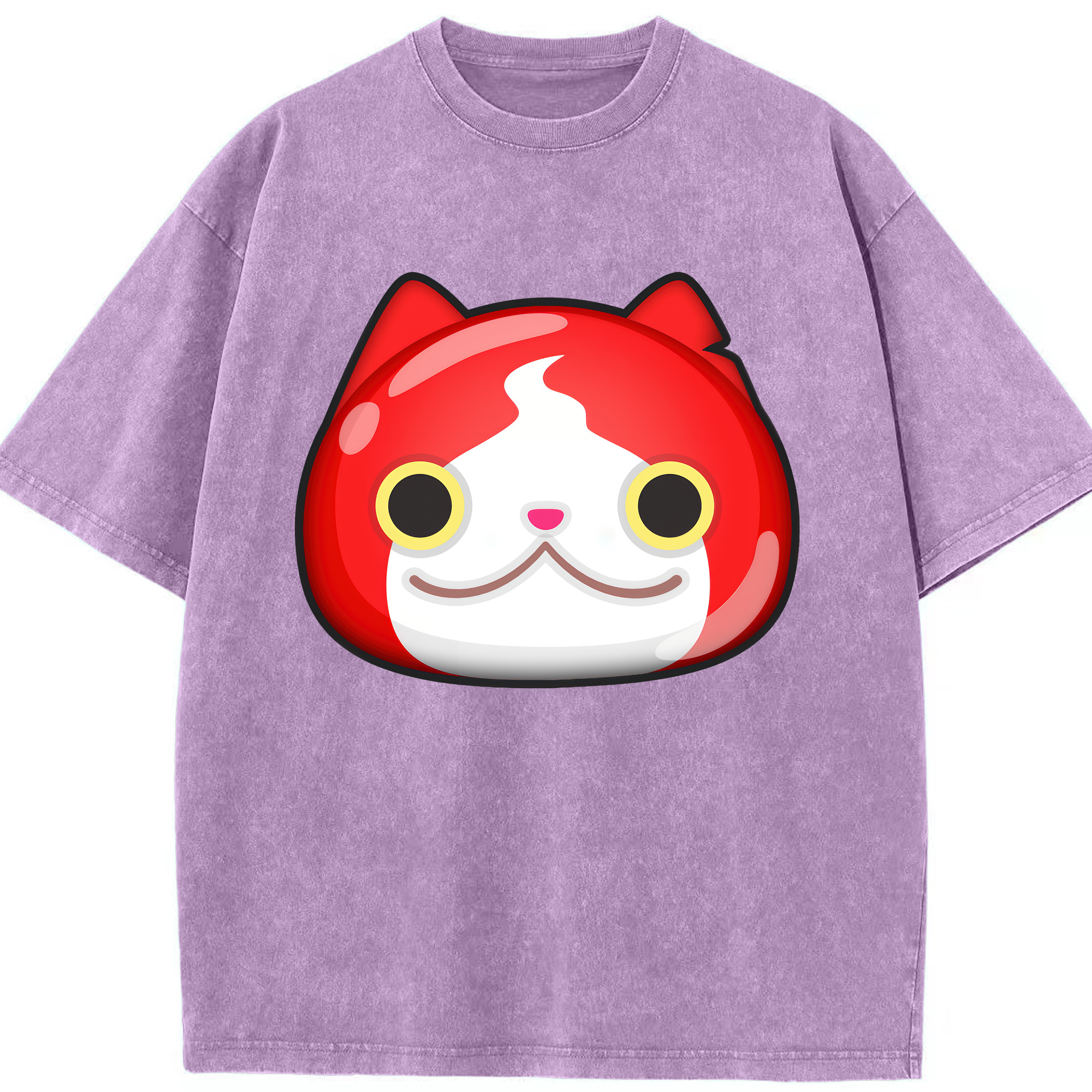 （画像用） 妖怪ウォッチ Yo-kai Watch 綿100% ヴィンテージ風 半袖Tシャツ（フロントプリント）