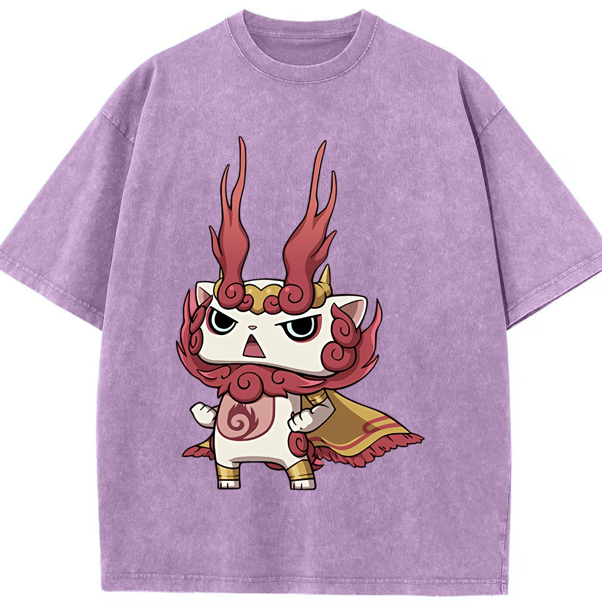 （画像用） 妖怪ウォッチ Yo-kai Watch 綿100% ヴィンテージ風 半袖Tシャツ（フロントプリント）