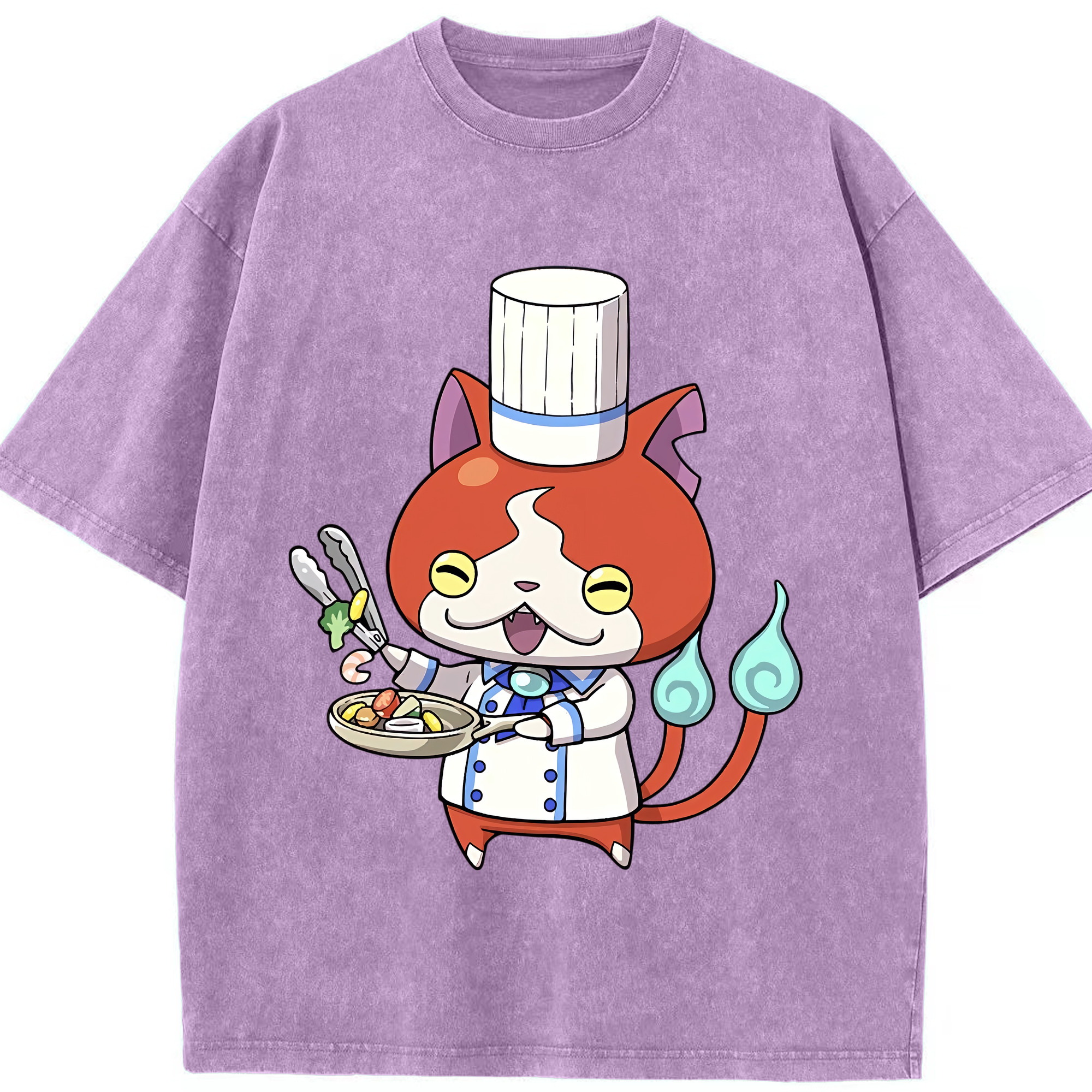 （画像用） 妖怪ウォッチ Yo-kai Watch 綿100% ヴィンテージ風 半袖Tシャツ（フロントプリント）