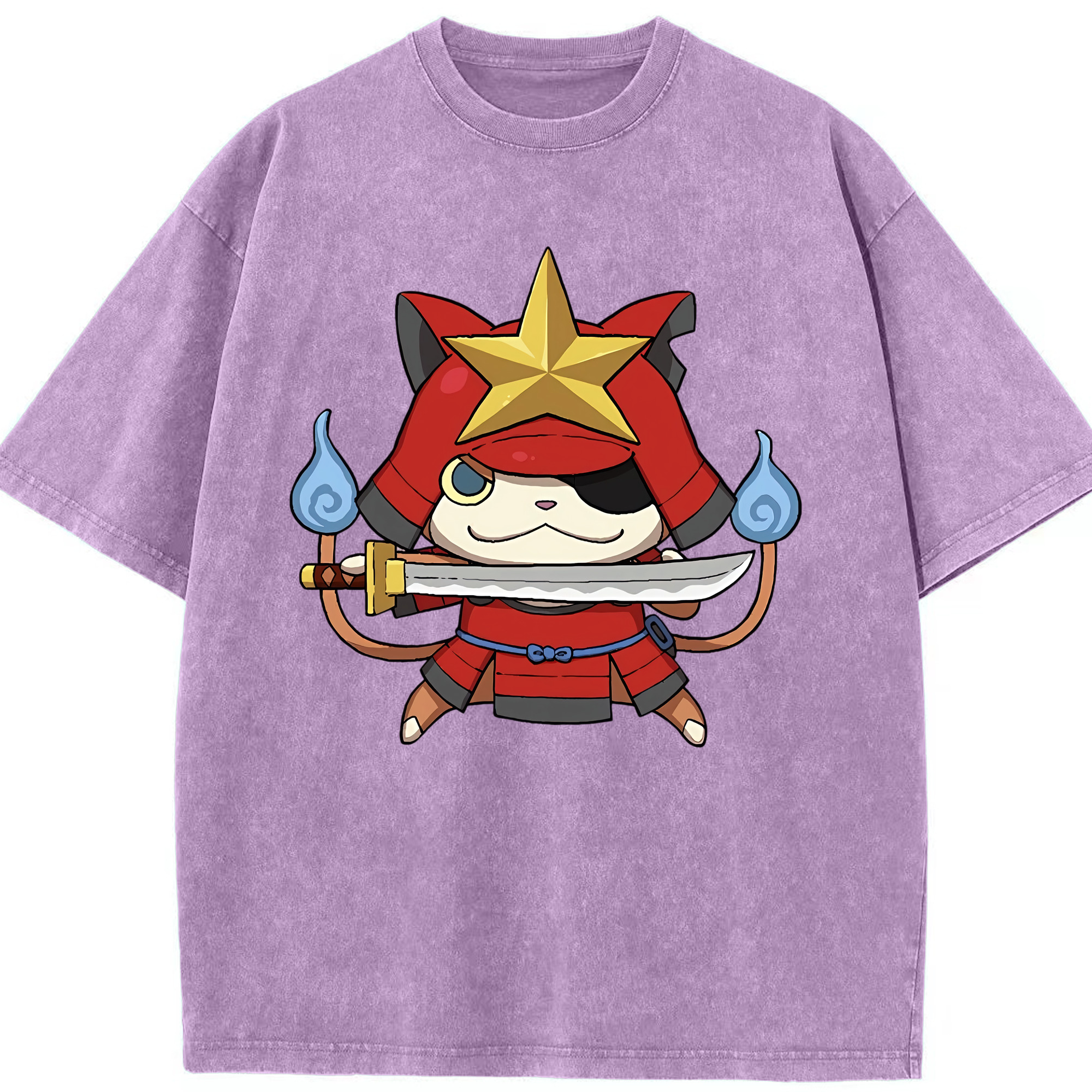 （画像用） 妖怪ウォッチ Yo-kai Watch 綿100% ヴィンテージ風 半袖Tシャツ（フロントプリント）