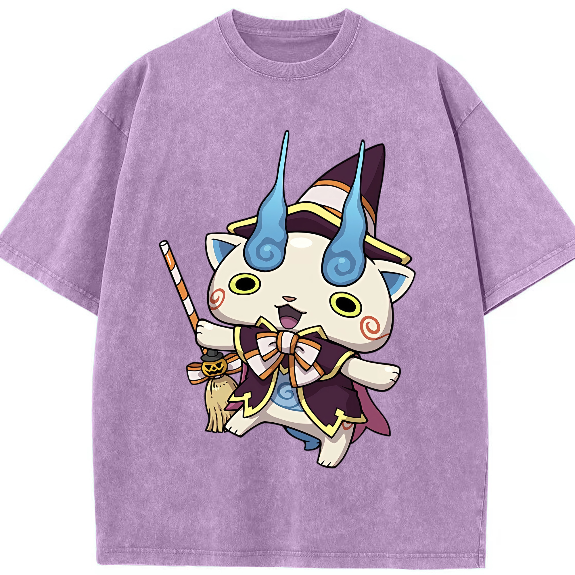 （画像用） 妖怪ウォッチ Yo-kai Watch 綿100% ヴィンテージ風 半袖Tシャツ（フロントプリント）