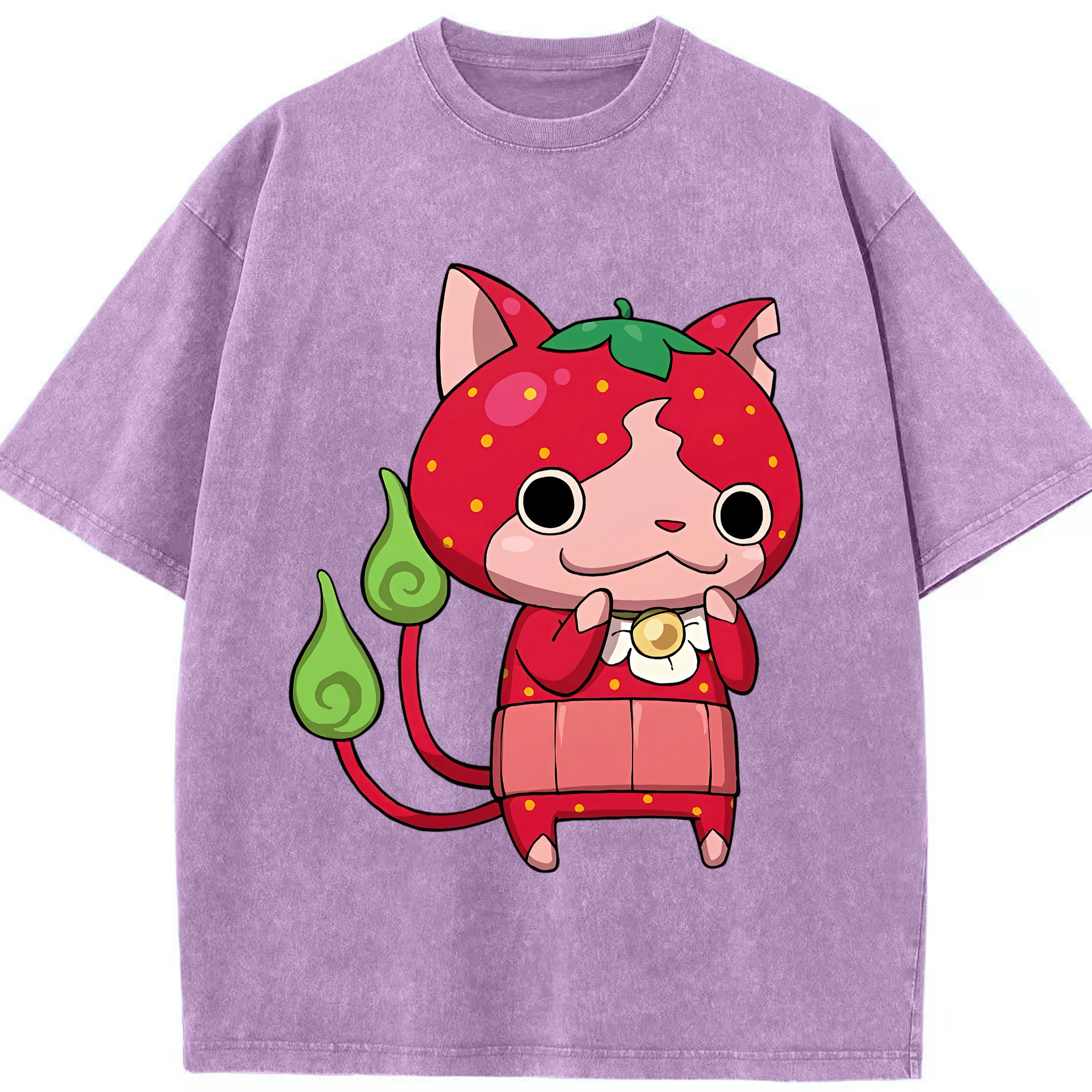 （画像用） 妖怪ウォッチ Yo-kai Watch 綿100% ヴィンテージ風 半袖Tシャツ（フロントプリント）