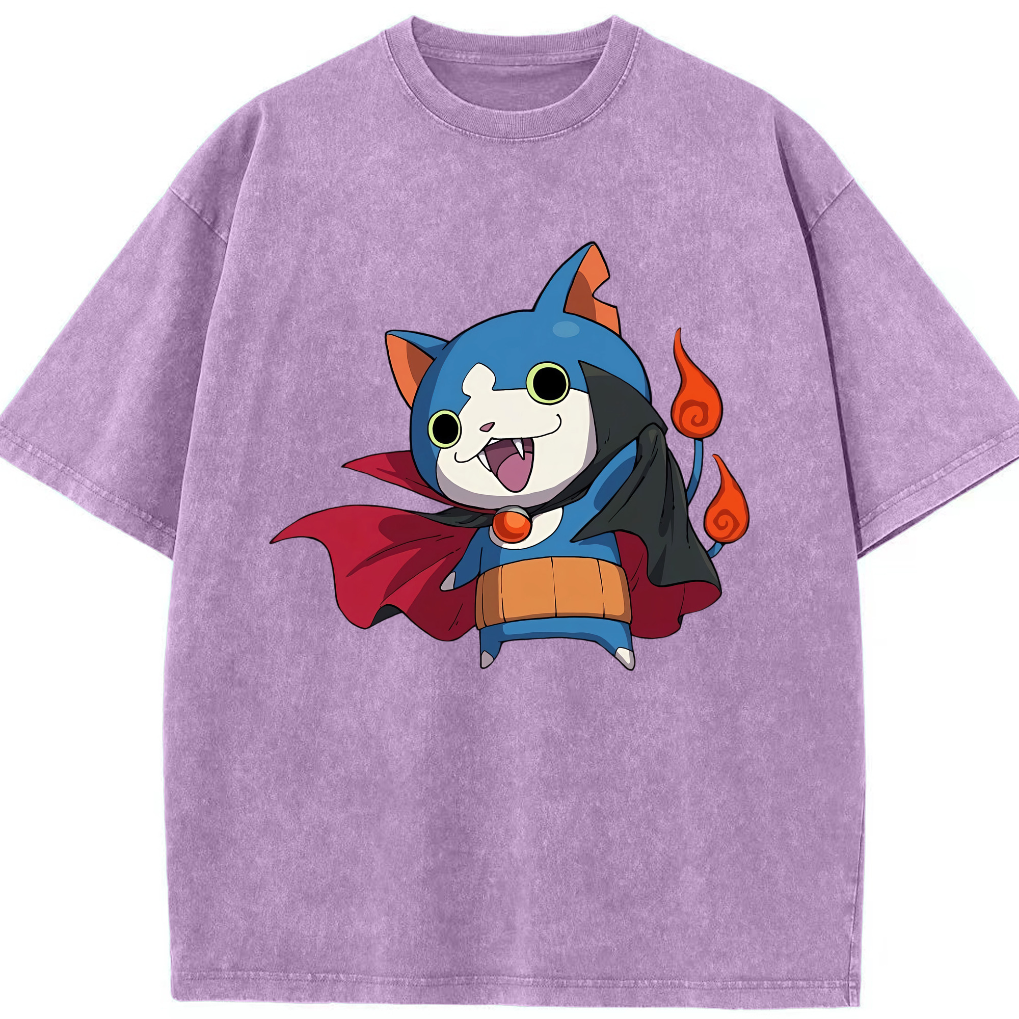 （画像用） 妖怪ウォッチ Yo-kai Watch 綿100% ヴィンテージ風 半袖Tシャツ（フロントプリント）