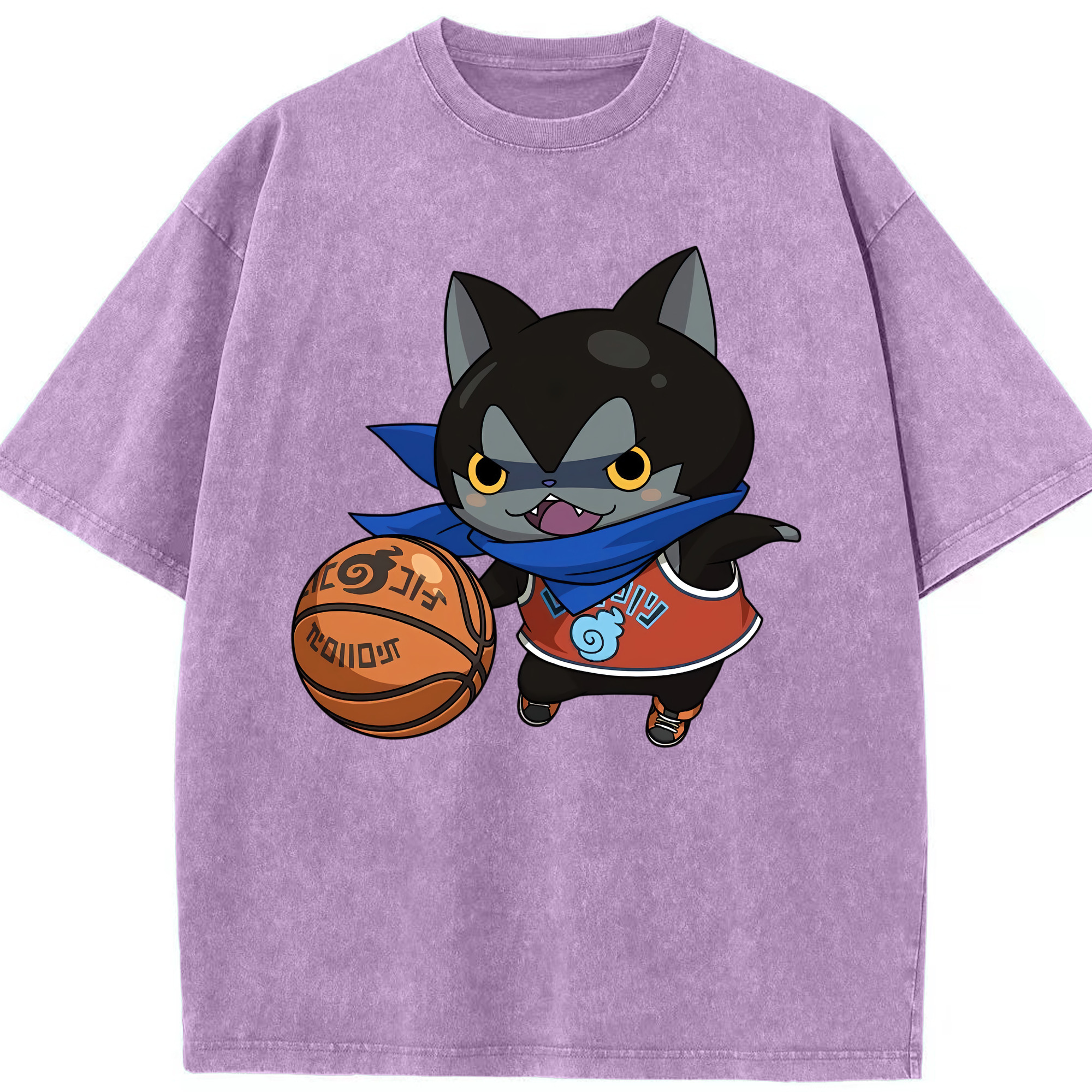 （画像用） 妖怪ウォッチ Yo-kai Watch 綿100% ヴィンテージ風 半袖Tシャツ（フロントプリント）