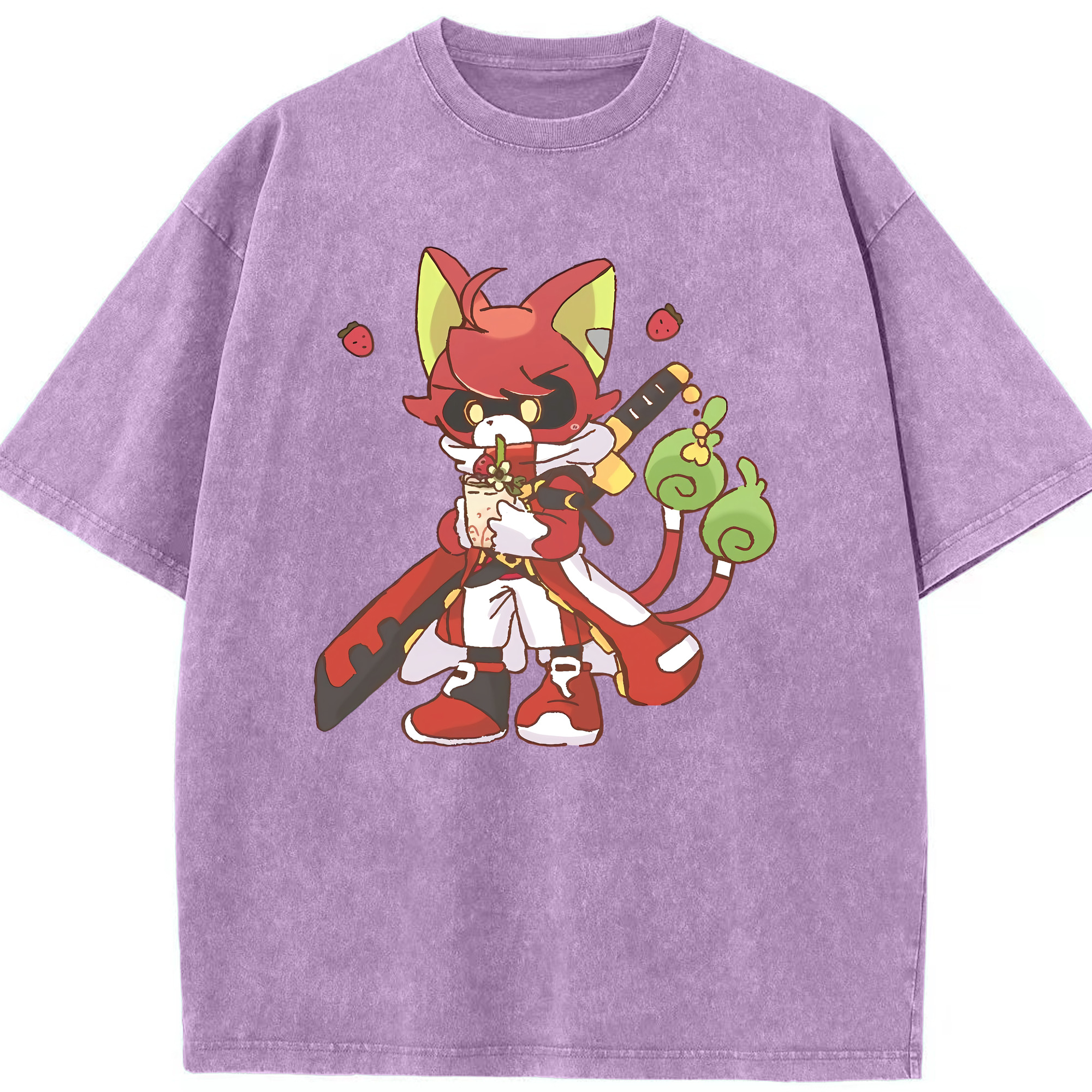 （画像用） 妖怪ウォッチ Yo-kai Watch 綿100% ヴィンテージ風 半袖Tシャツ（フロントプリント）