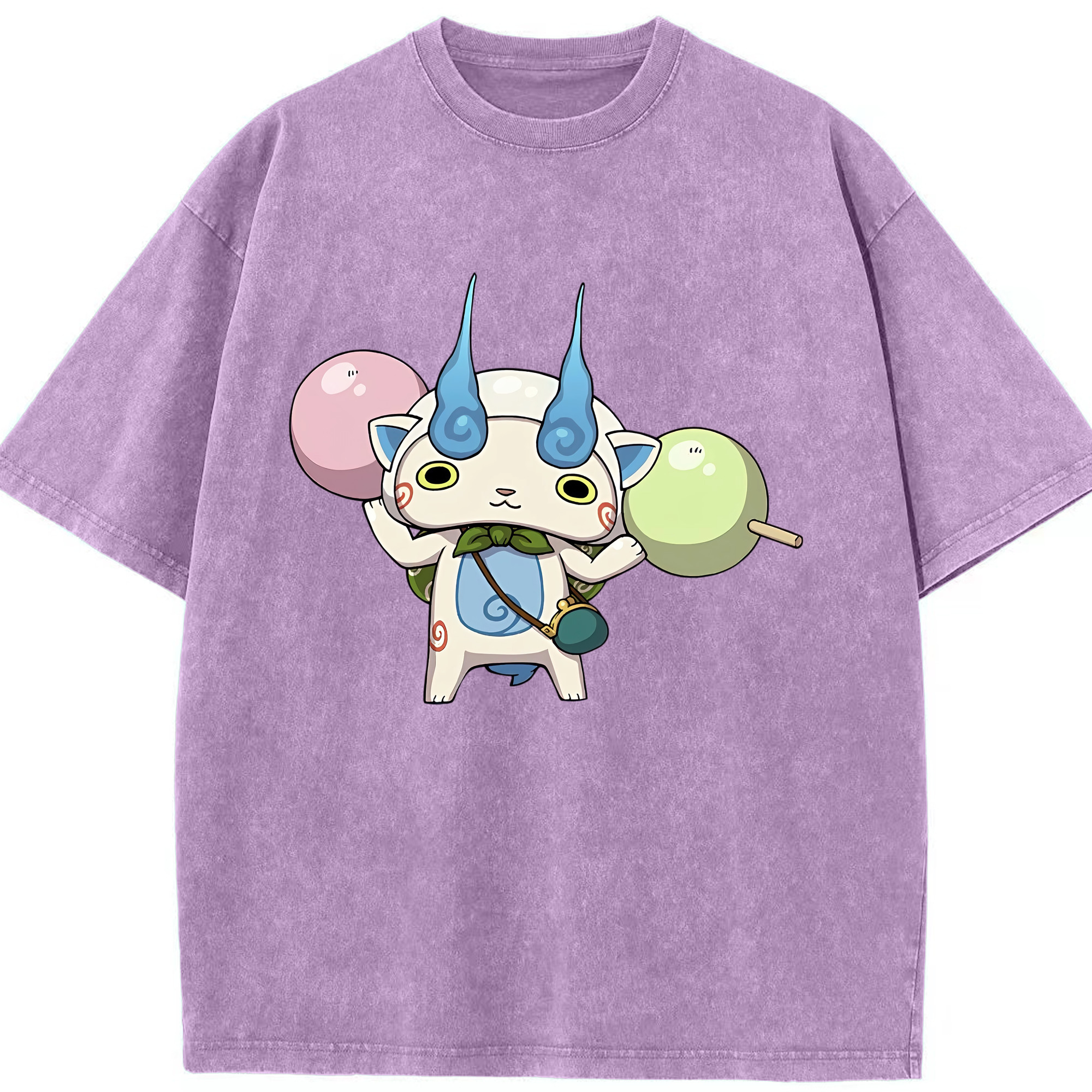 （画像用） 妖怪ウォッチ Yo-kai Watch 綿100% ヴィンテージ風 半袖Tシャツ（フロントプリント）