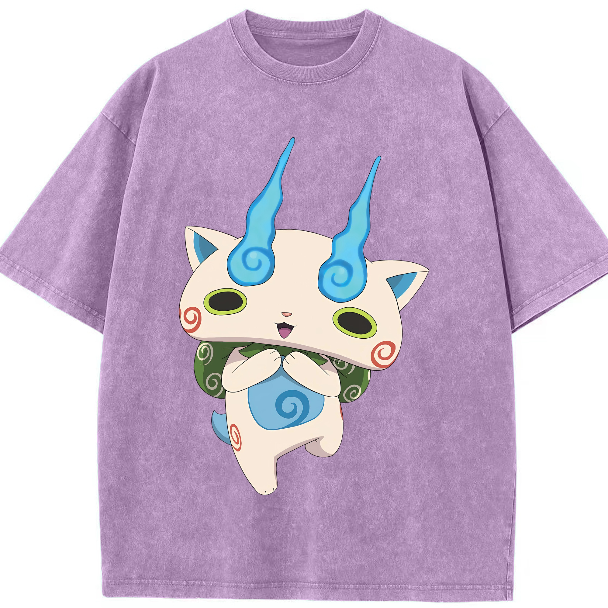 （画像用） 妖怪ウォッチ Yo-kai Watch 綿100% ヴィンテージ風 半袖Tシャツ（フロントプリント）