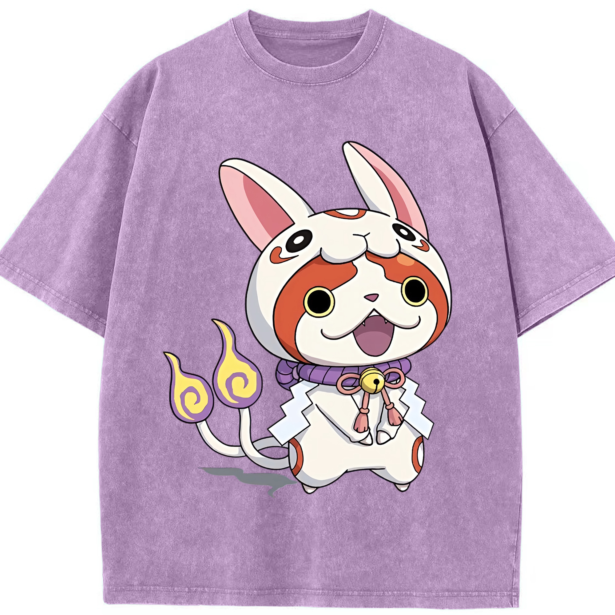 （画像用） 妖怪ウォッチ Yo-kai Watch 綿100% ヴィンテージ風 半袖Tシャツ（フロントプリント）