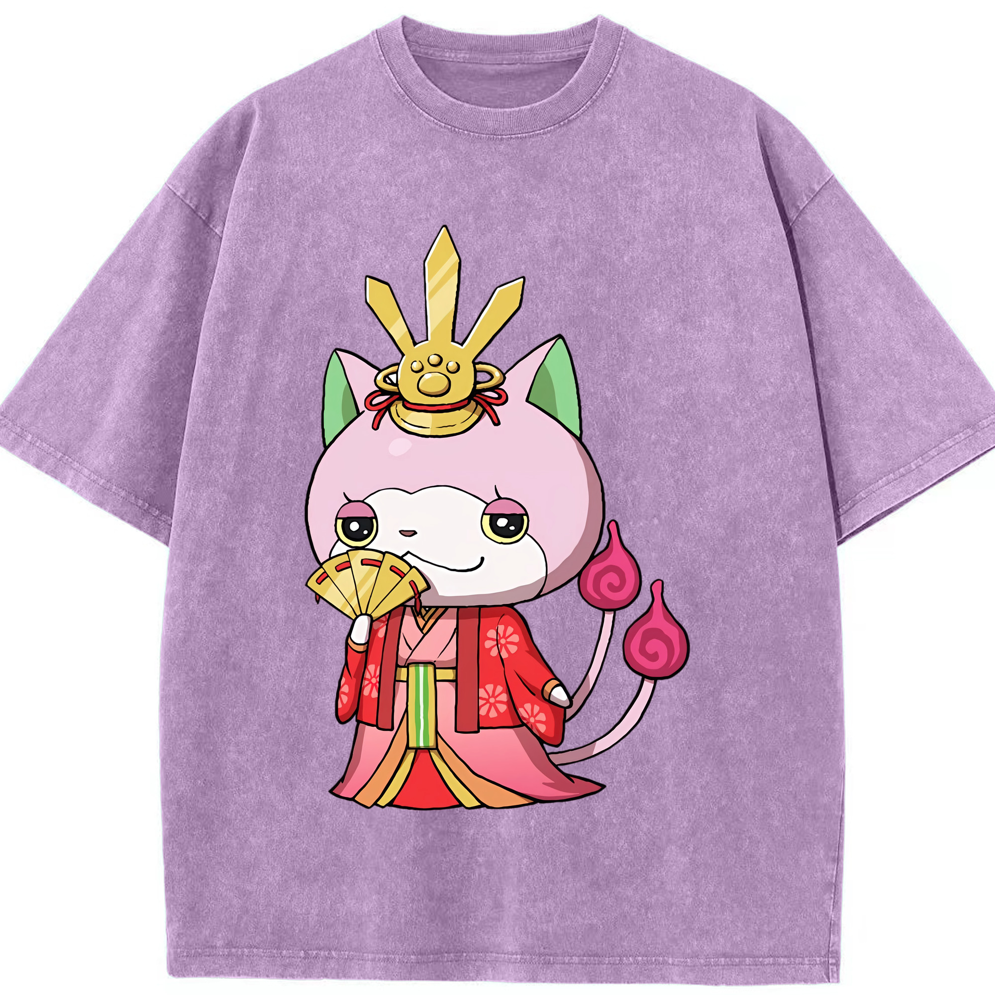 （画像用） 妖怪ウォッチ Yo-kai Watch 綿100% ヴィンテージ風 半袖Tシャツ（フロントプリント）
