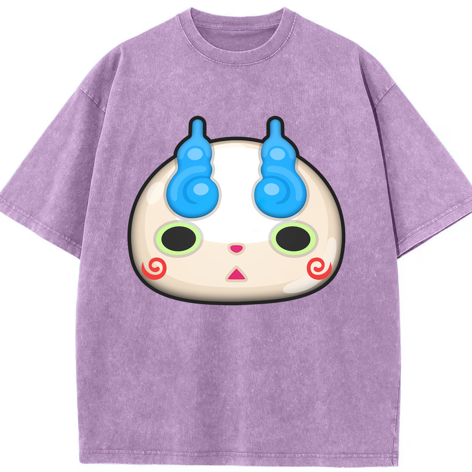 （画像用） 妖怪ウォッチ Yo-kai Watch 綿100% ヴィンテージ風 半袖Tシャツ（フロントプリント）