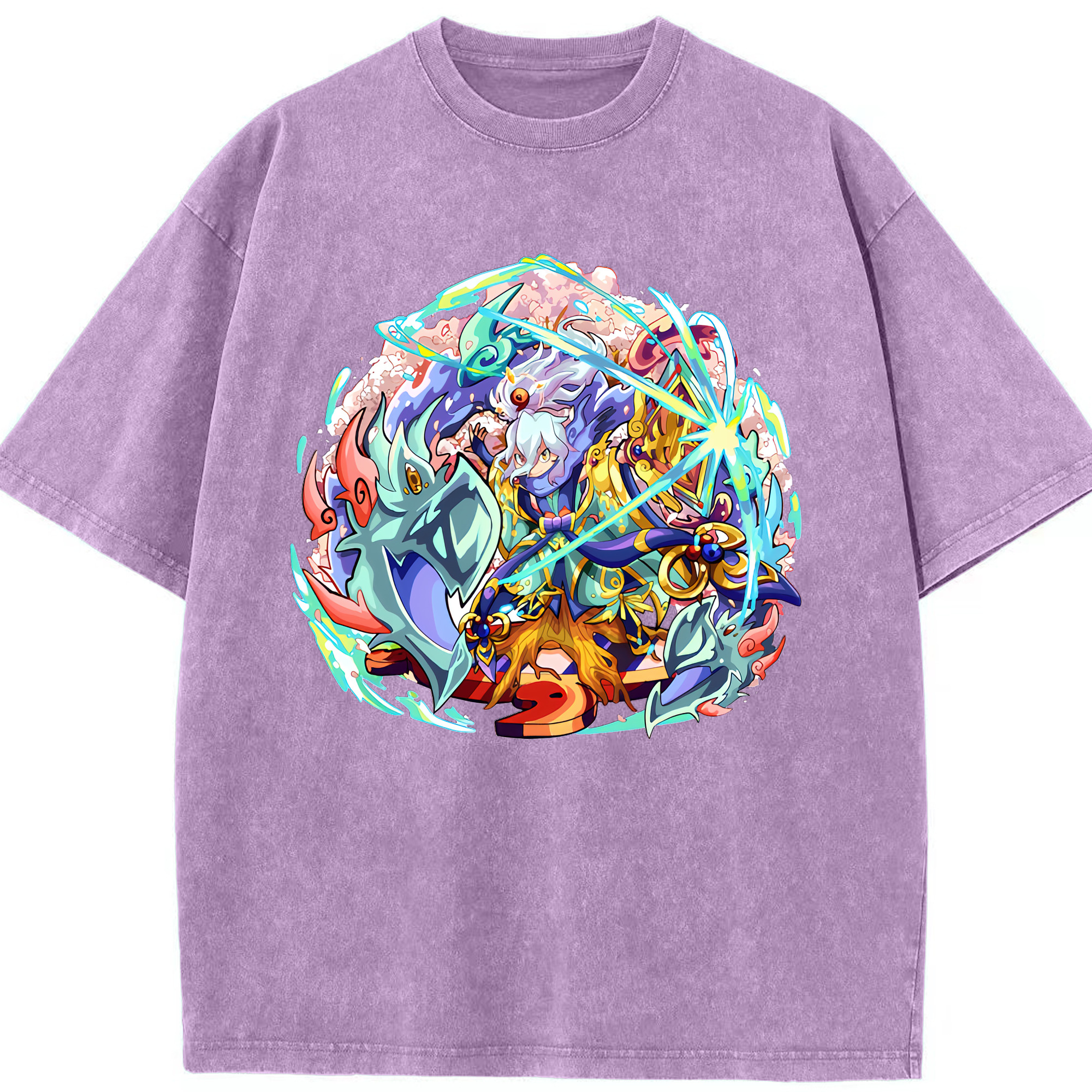 （画像用） 妖怪ウォッチ Yo-kai Watch 綿100% ヴィンテージ風 半袖Tシャツ（フロントプリント）