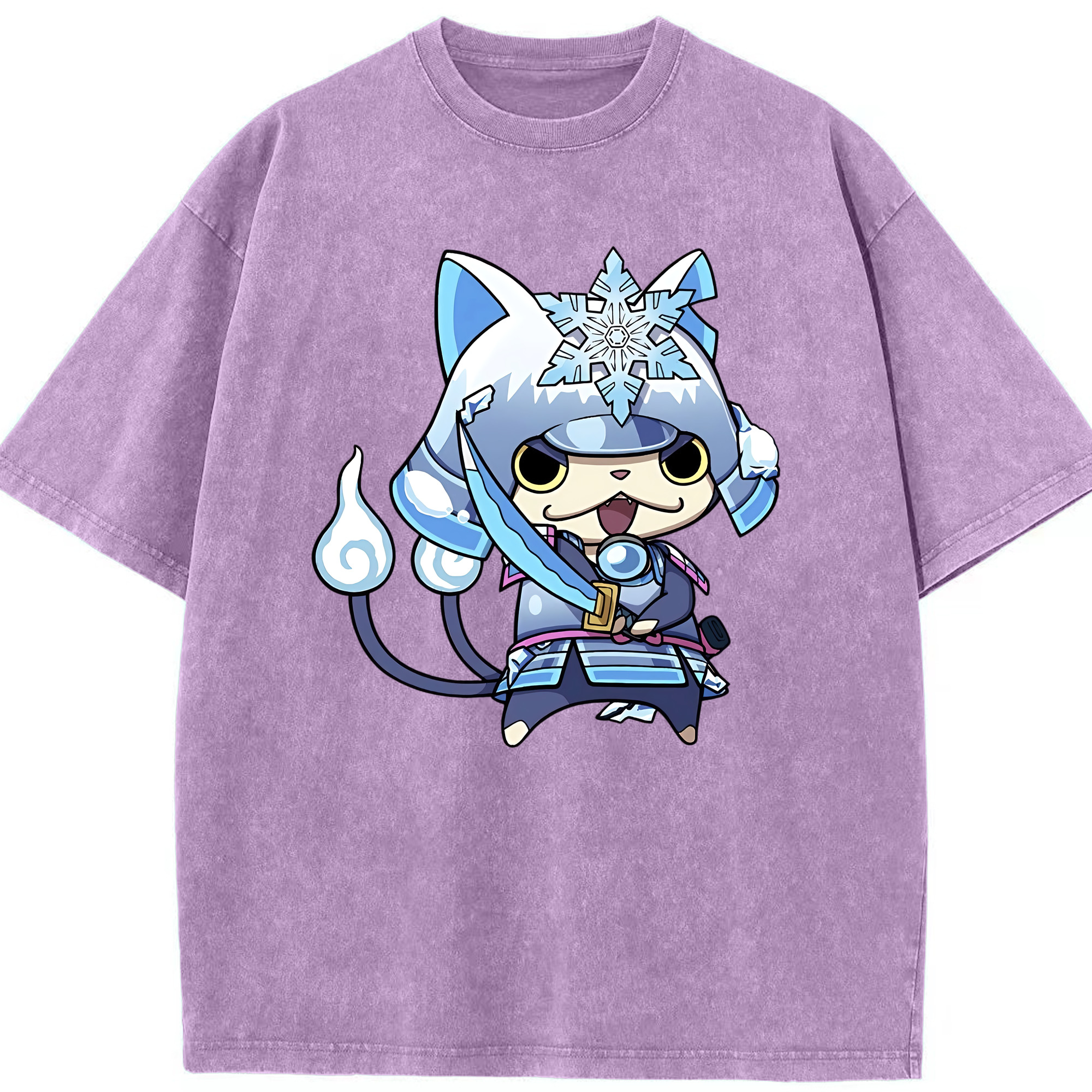 （画像用） 妖怪ウォッチ Yo-kai Watch 綿100% ヴィンテージ風 半袖Tシャツ（フロントプリント）