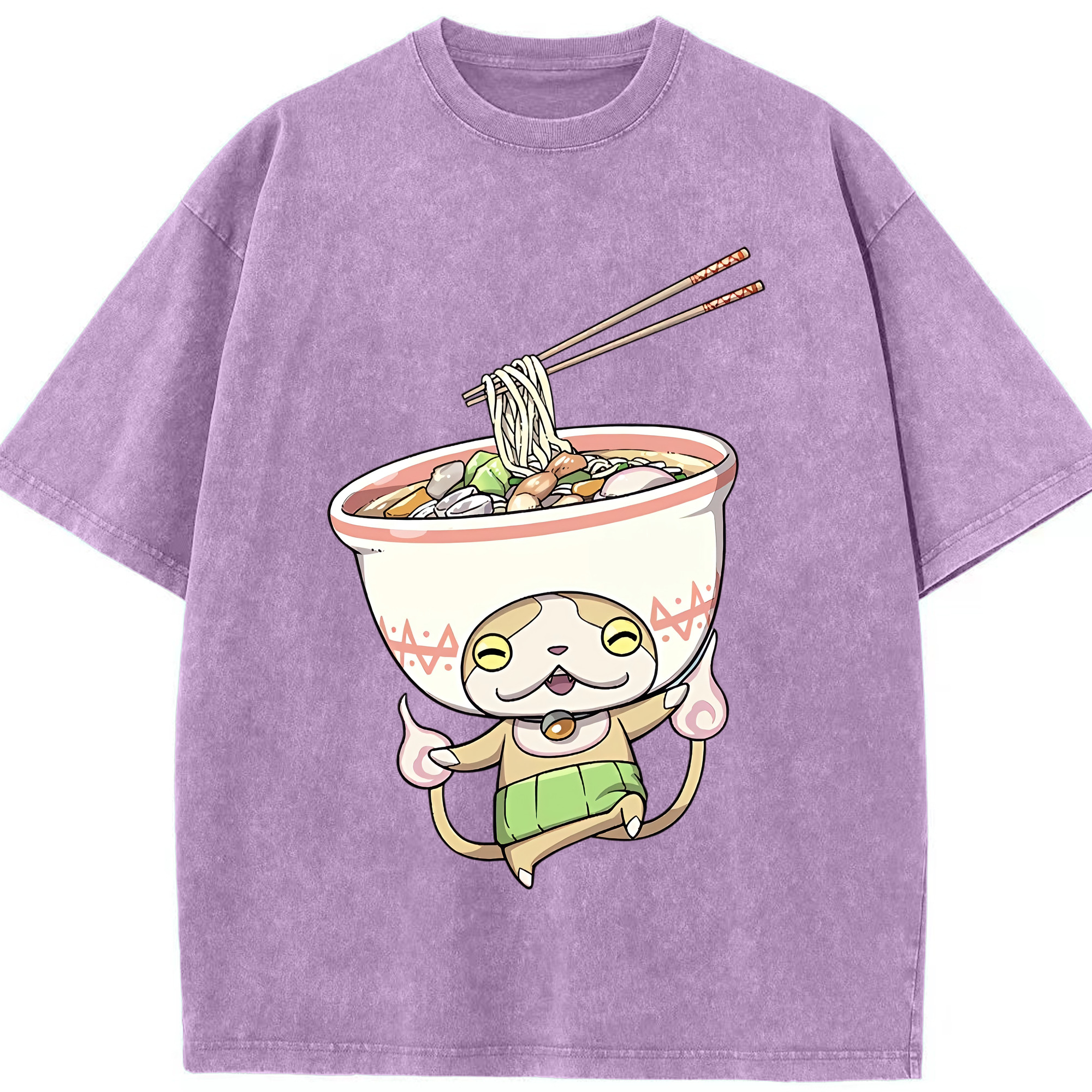 （画像用） 妖怪ウォッチ Yo-kai Watch 綿100% ヴィンテージ風 半袖Tシャツ（フロントプリント）