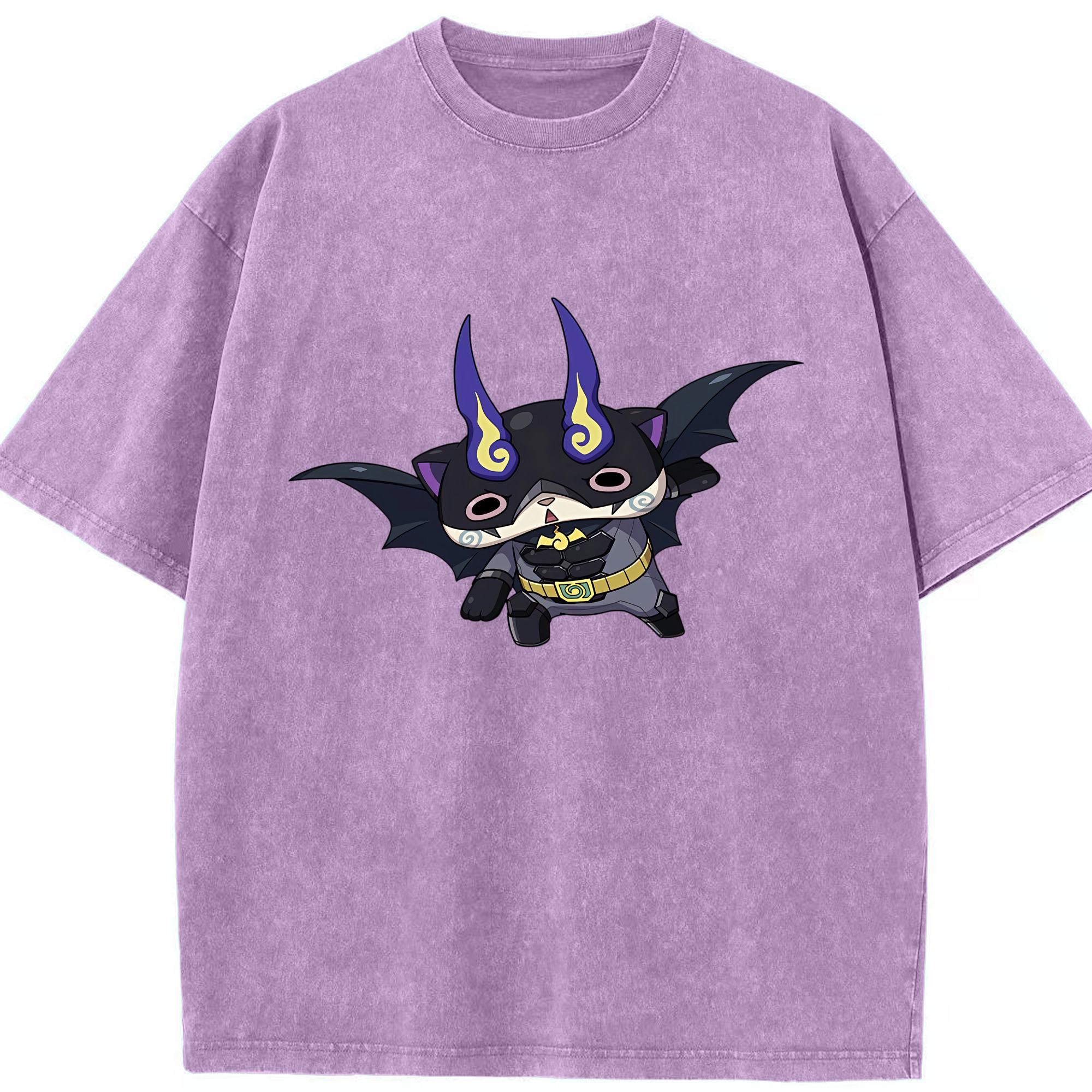 （画像用） 妖怪ウォッチ Yo-kai Watch 綿100% ヴィンテージ風 半袖Tシャツ（フロントプリント）