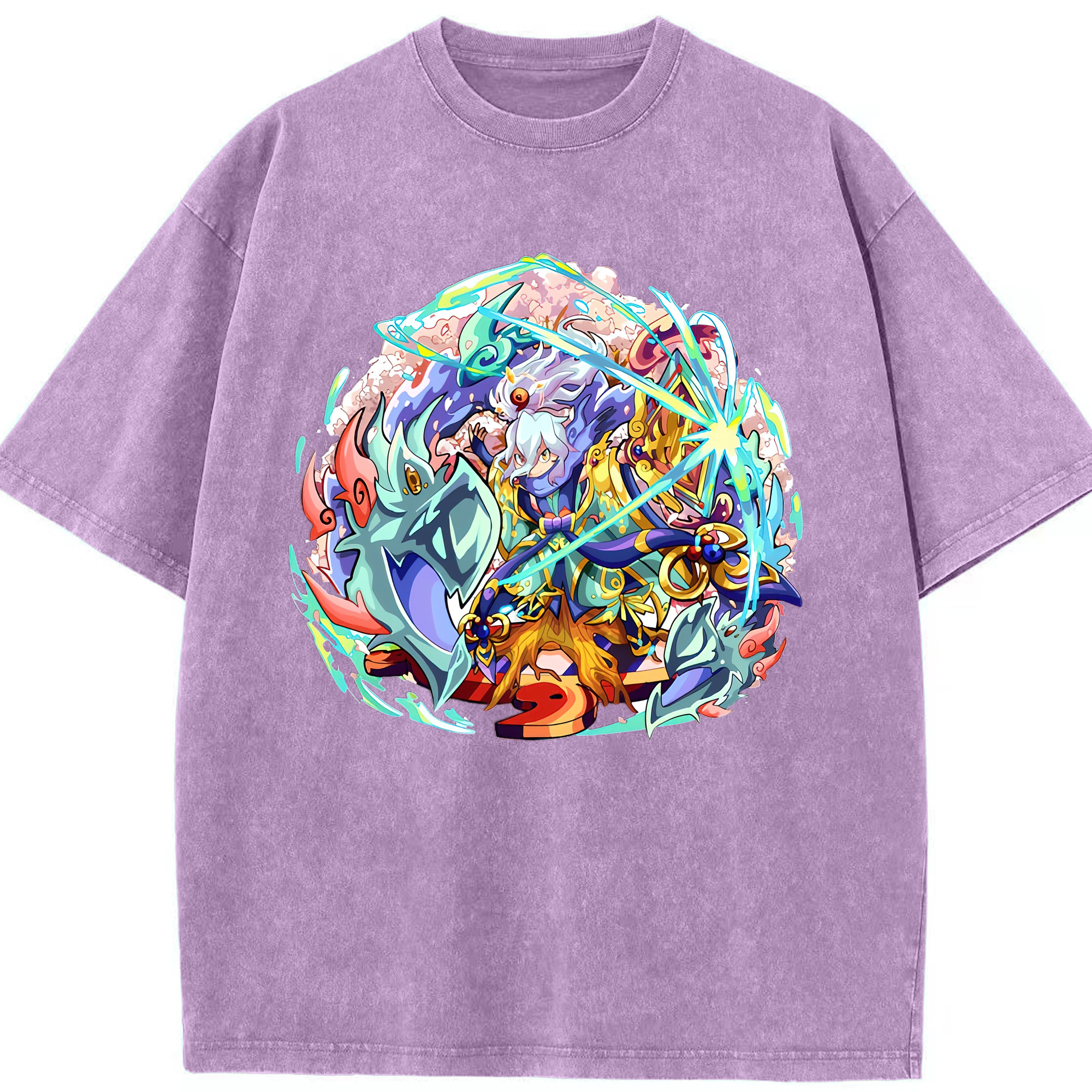 （画像用） 妖怪ウォッチ Yo-kai Watch 綿100% ヴィンテージ風 半袖Tシャツ（フロントプリント）