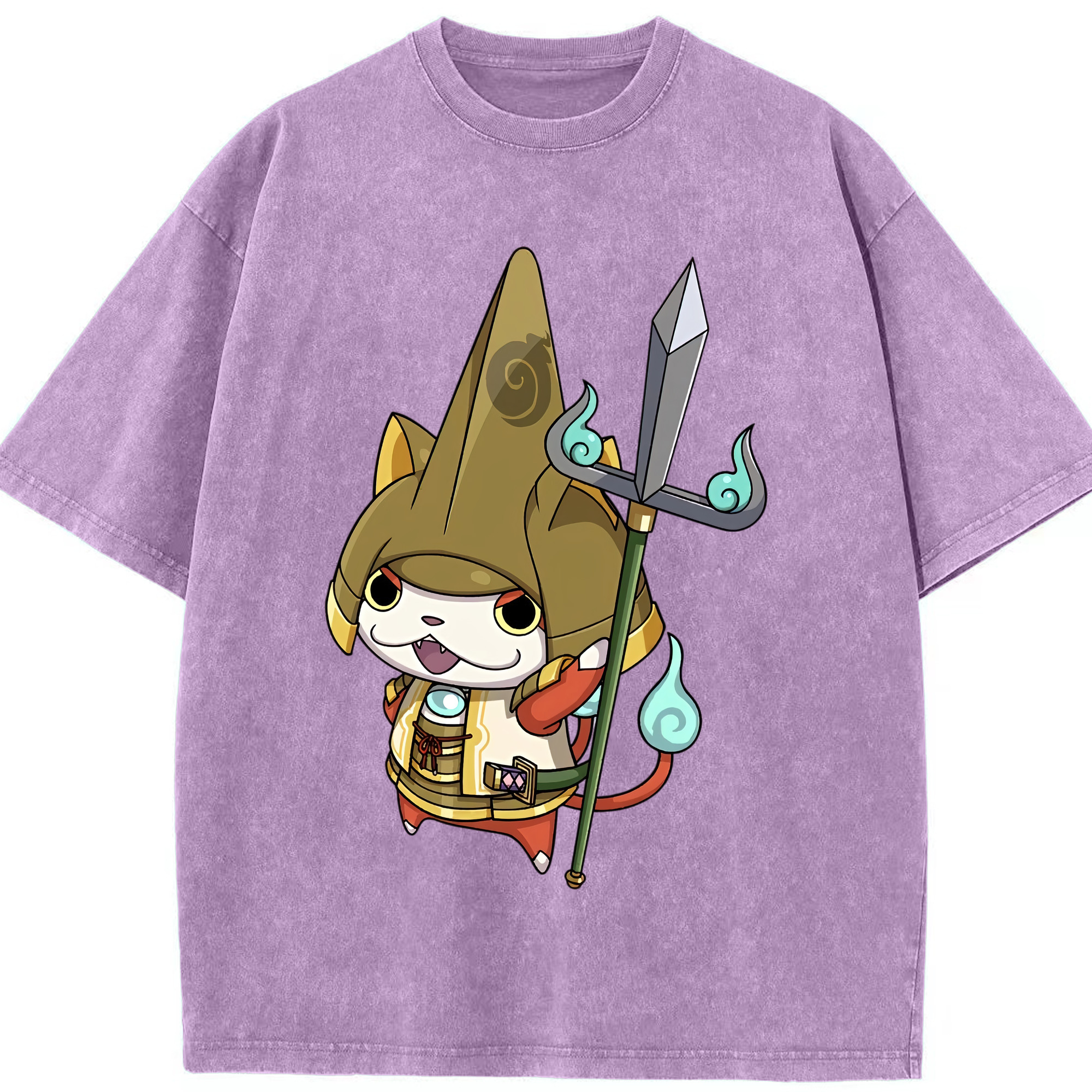 （画像用） 妖怪ウォッチ Yo-kai Watch 綿100% ヴィンテージ風 半袖Tシャツ（フロントプリント）