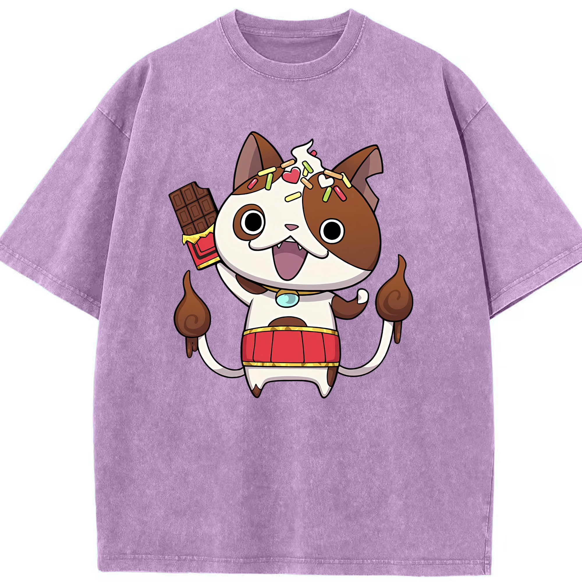 （画像用） 妖怪ウォッチ Yo-kai Watch 綿100% ヴィンテージ風 半袖Tシャツ（フロントプリント）