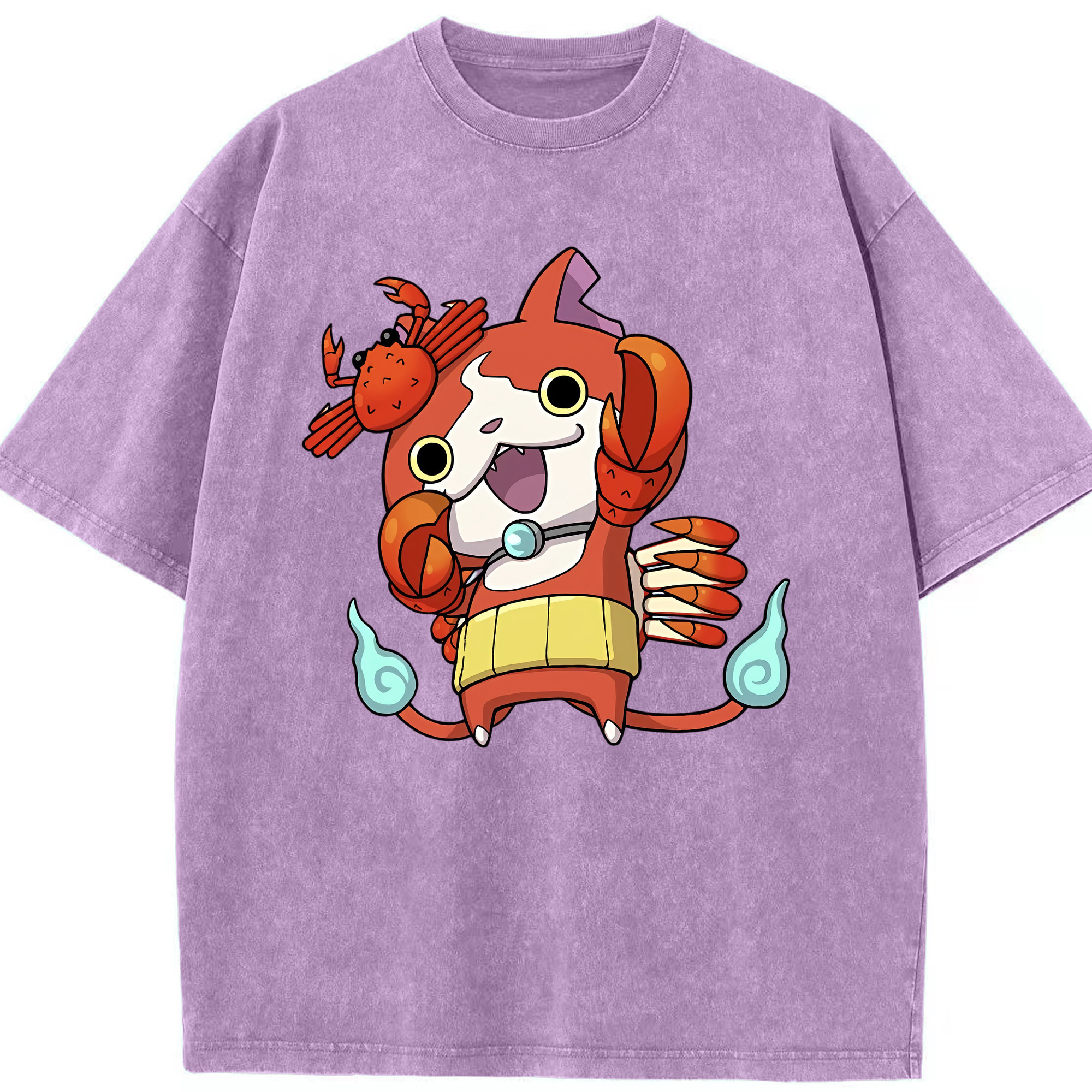 （画像用） 妖怪ウォッチ Yo-kai Watch 綿100% ヴィンテージ風 半袖Tシャツ（フロントプリント）