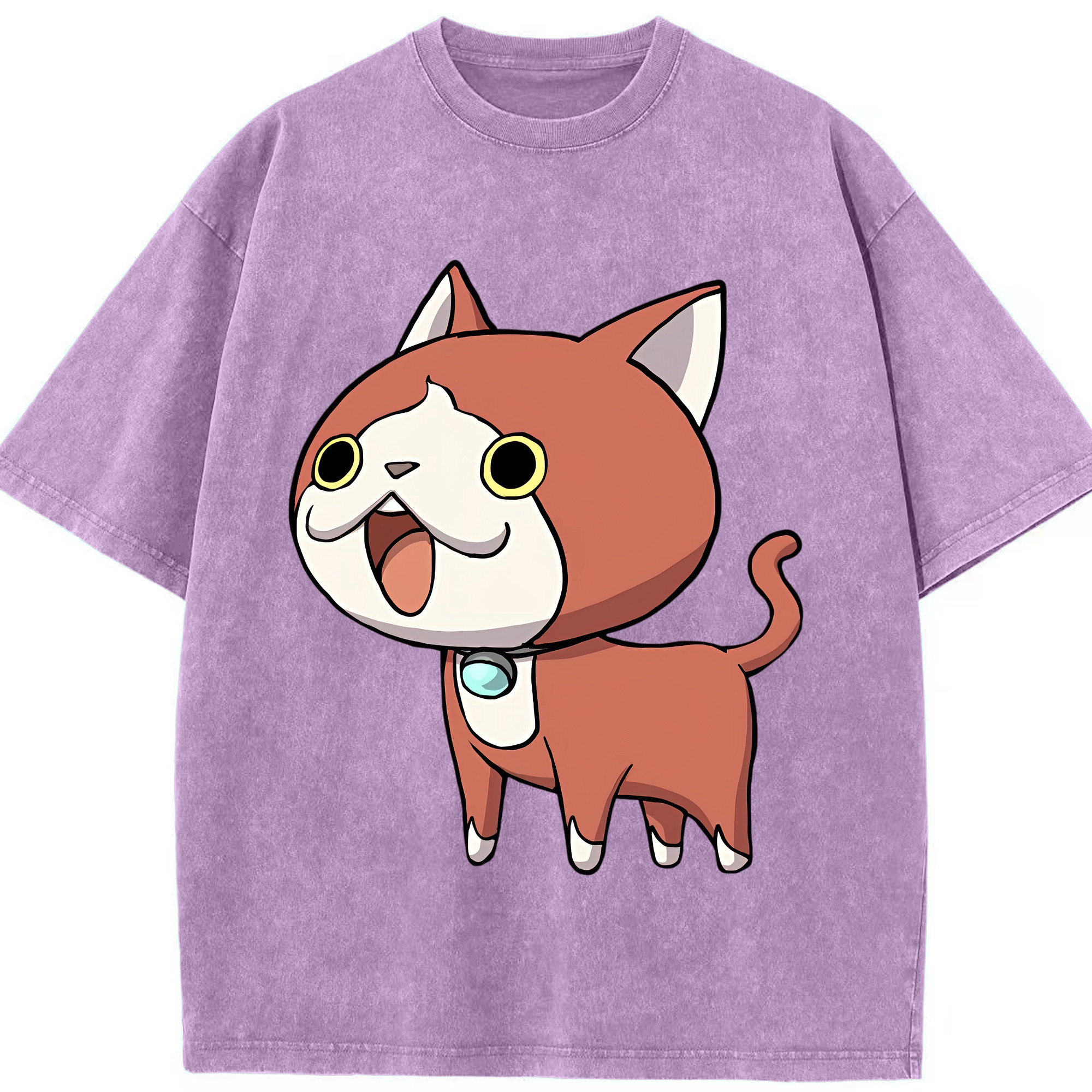 （画像用） 妖怪ウォッチ Yo-kai Watch 綿100% ヴィンテージ風 半袖Tシャツ（フロントプリント）