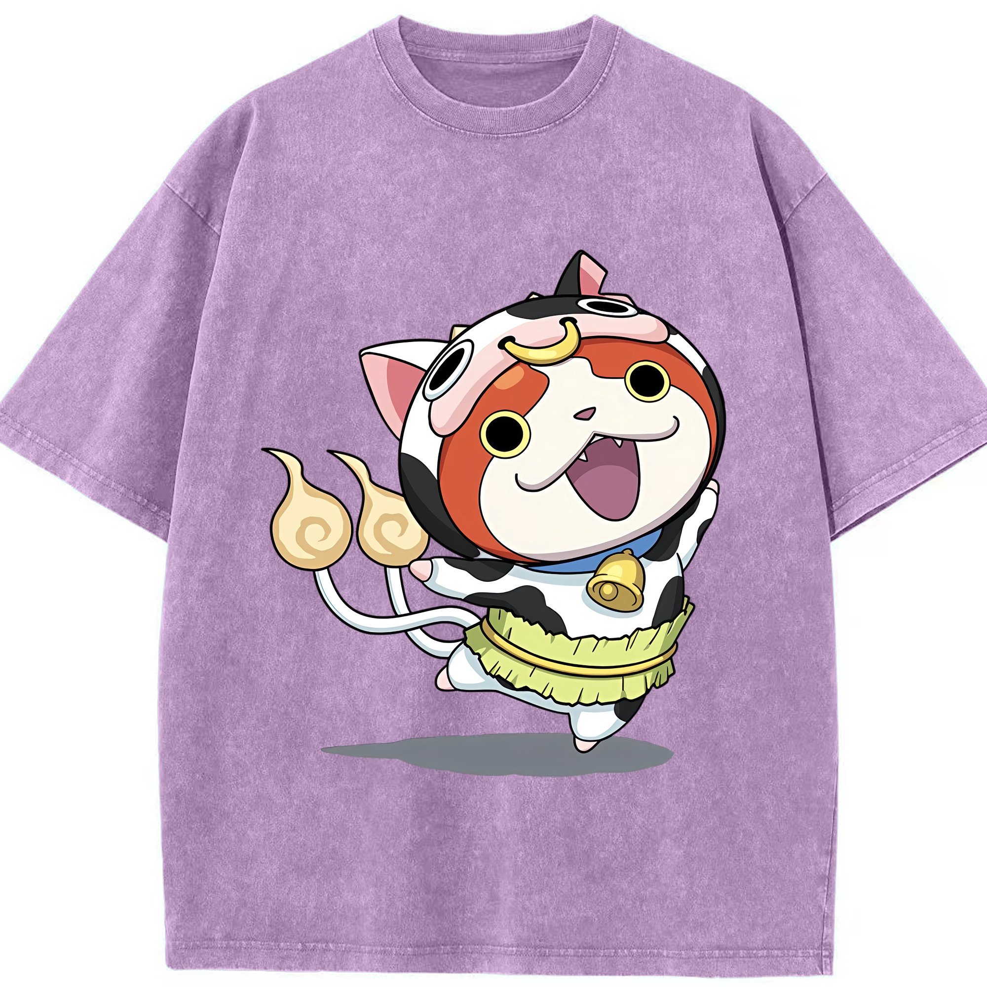 （画像用） 妖怪ウォッチ Yo-kai Watch 綿100% ヴィンテージ風 半袖Tシャツ（フロントプリント）